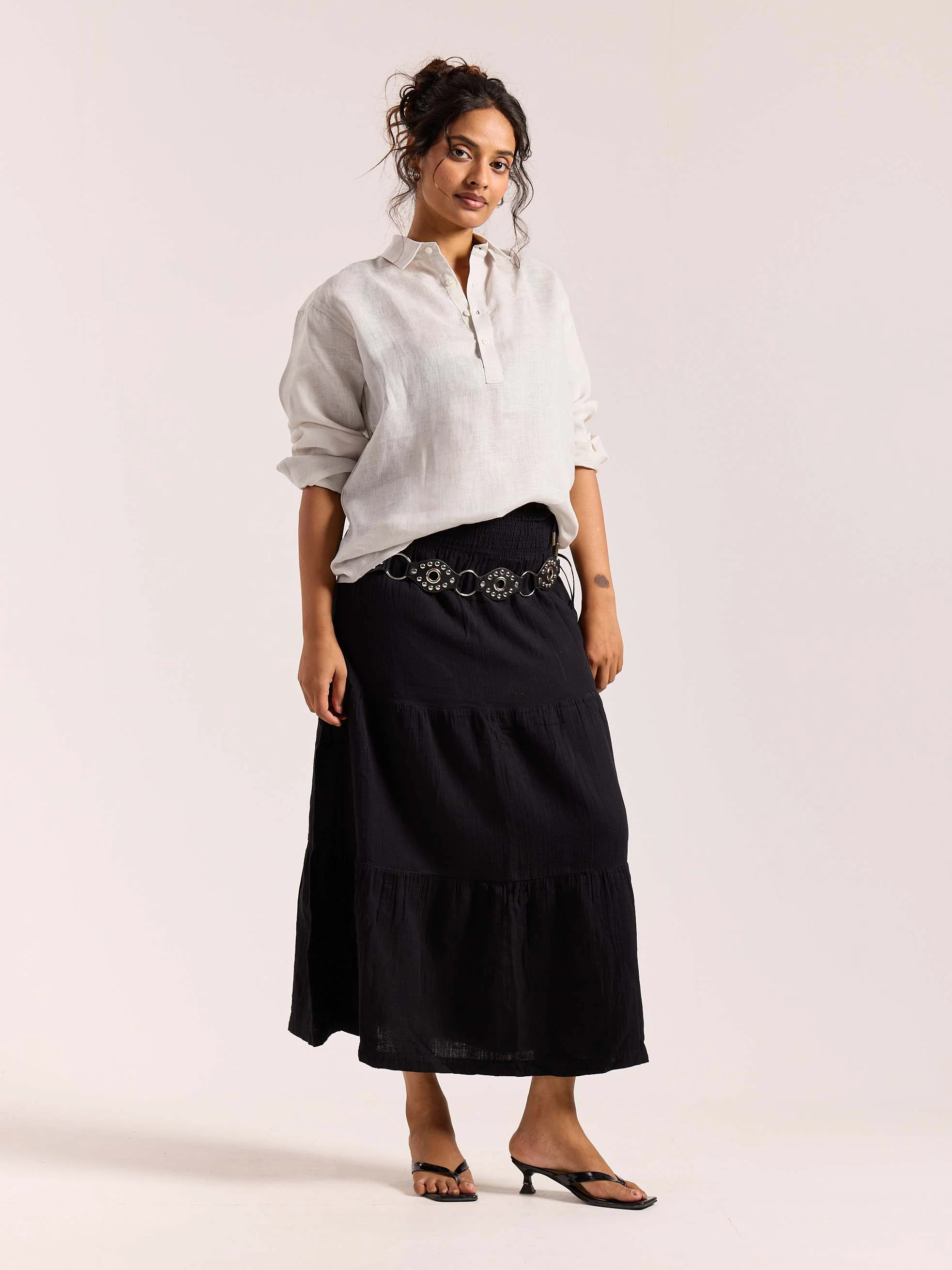 Almond White Linen Pullover (Pre-Order) - Image 6