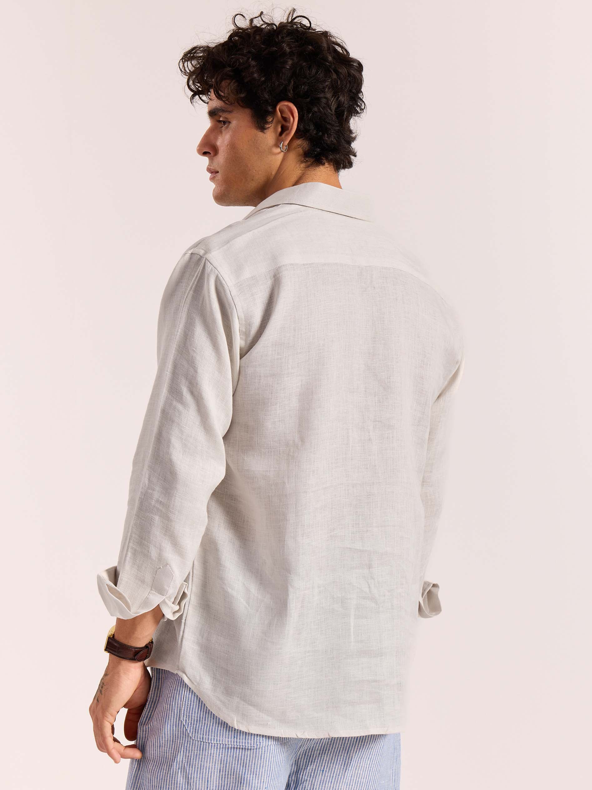 Almond White Linen Pullover (Pre-Order) - Image 8