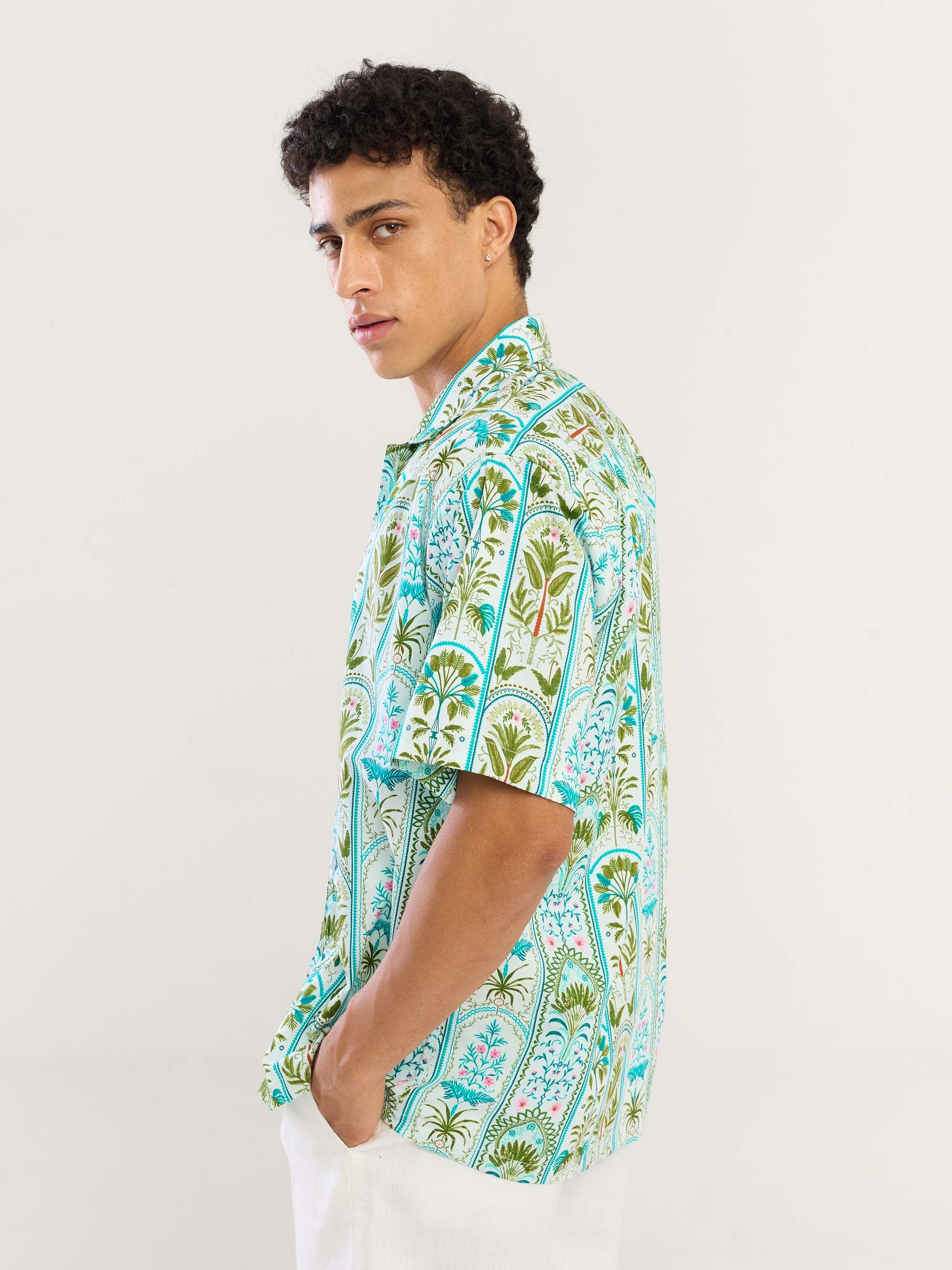 Amalfi Garden Printed Shirt - Image 4