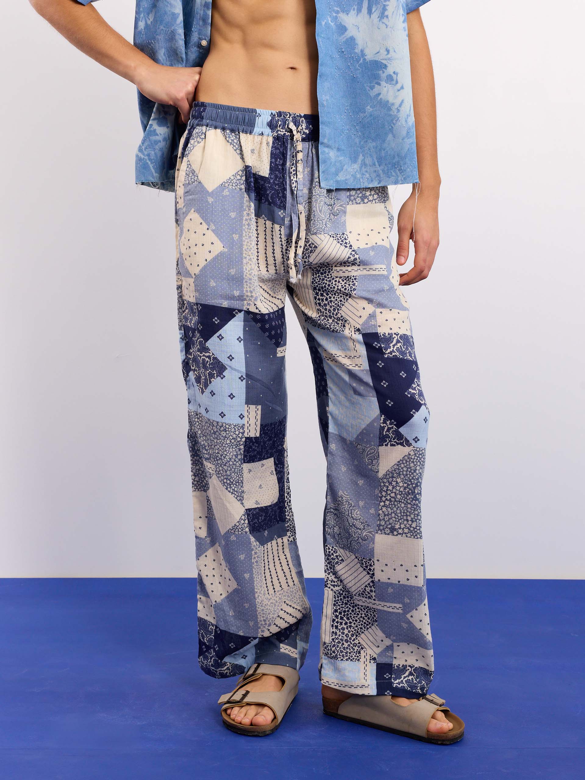 Bandana Gauze Pull-on Pants - Image 3