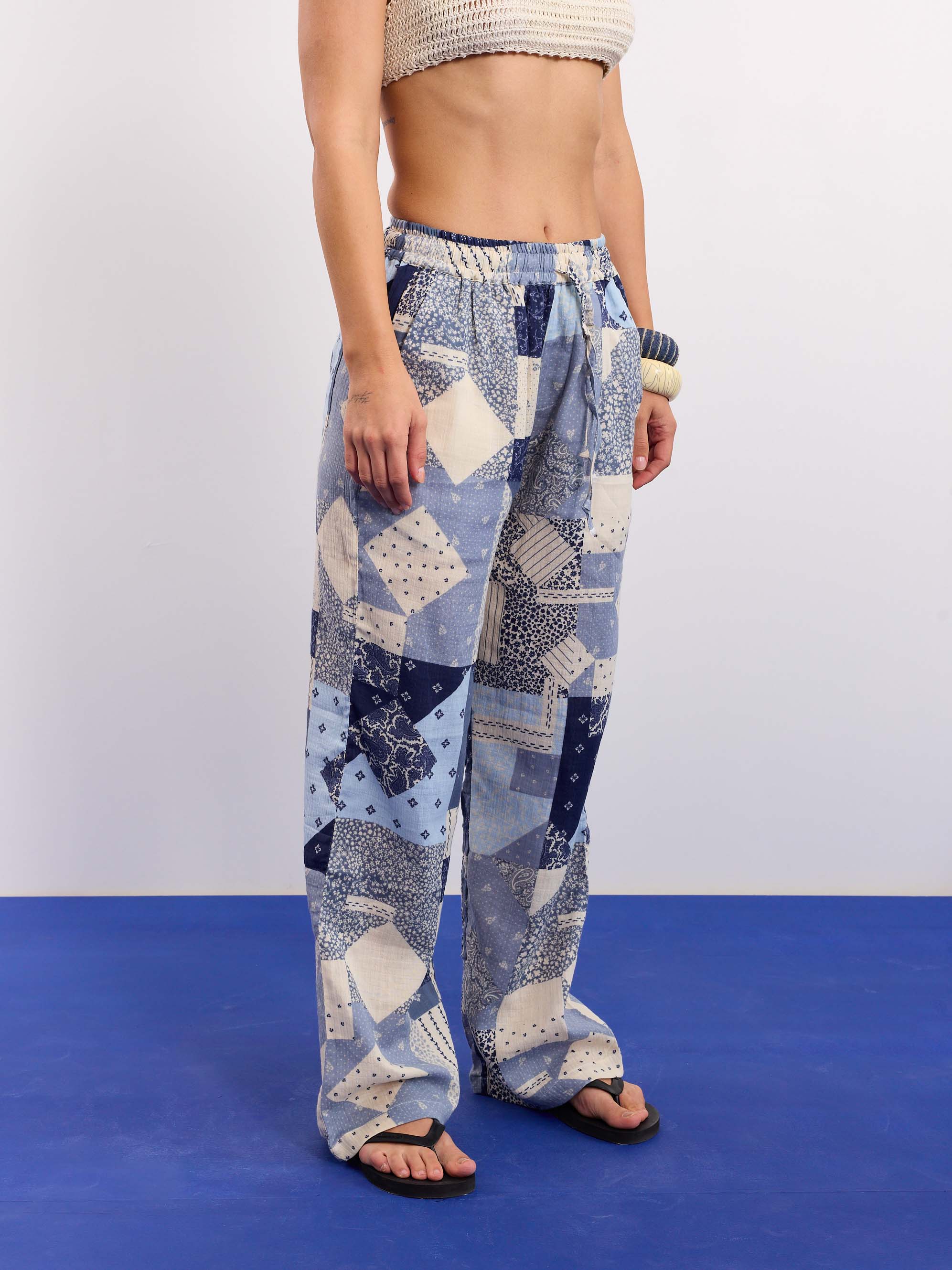 Bandana Gauze Pull-on Pants - Image 6