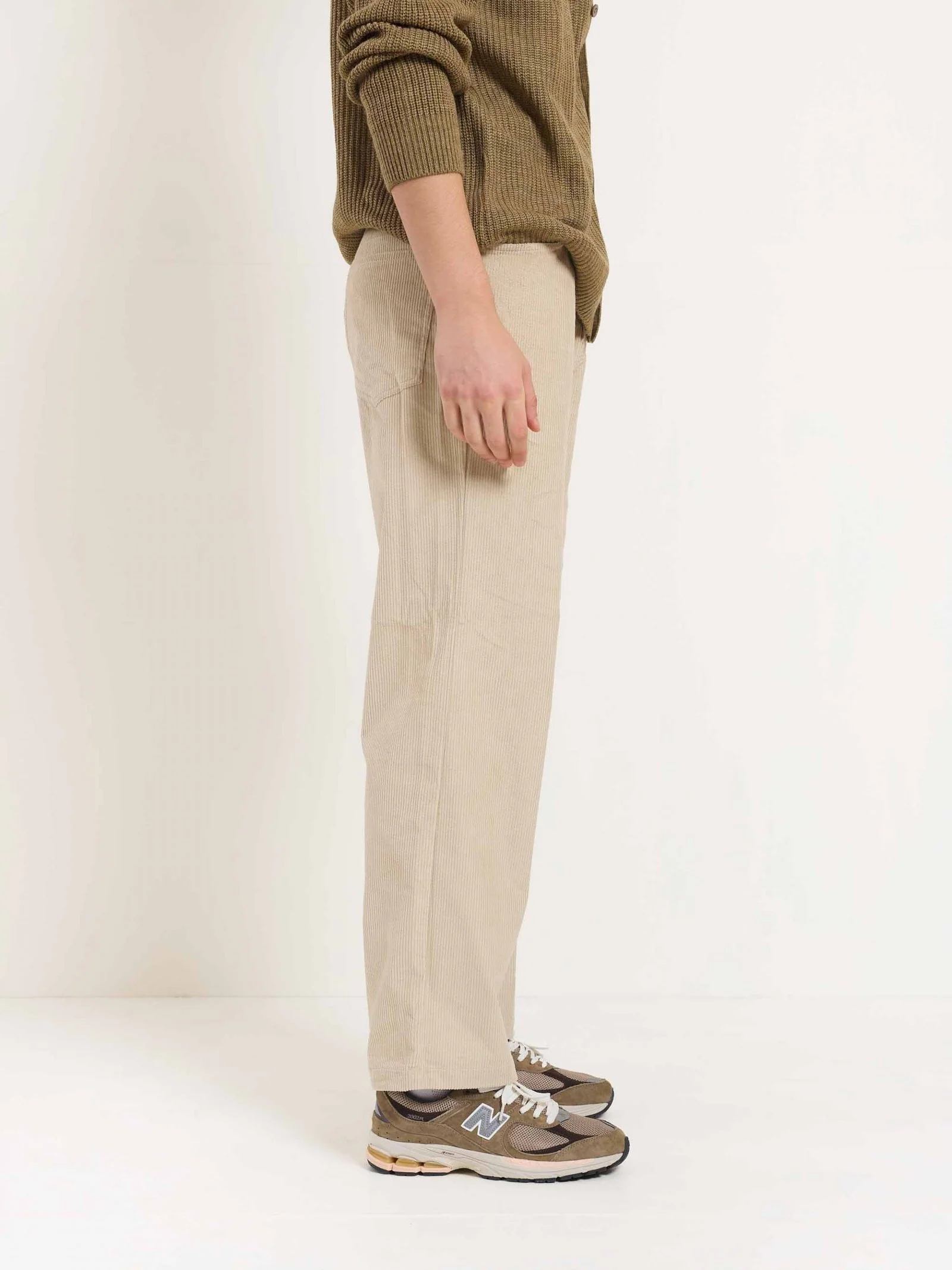 Beige Corduroy Trousers - Image 5