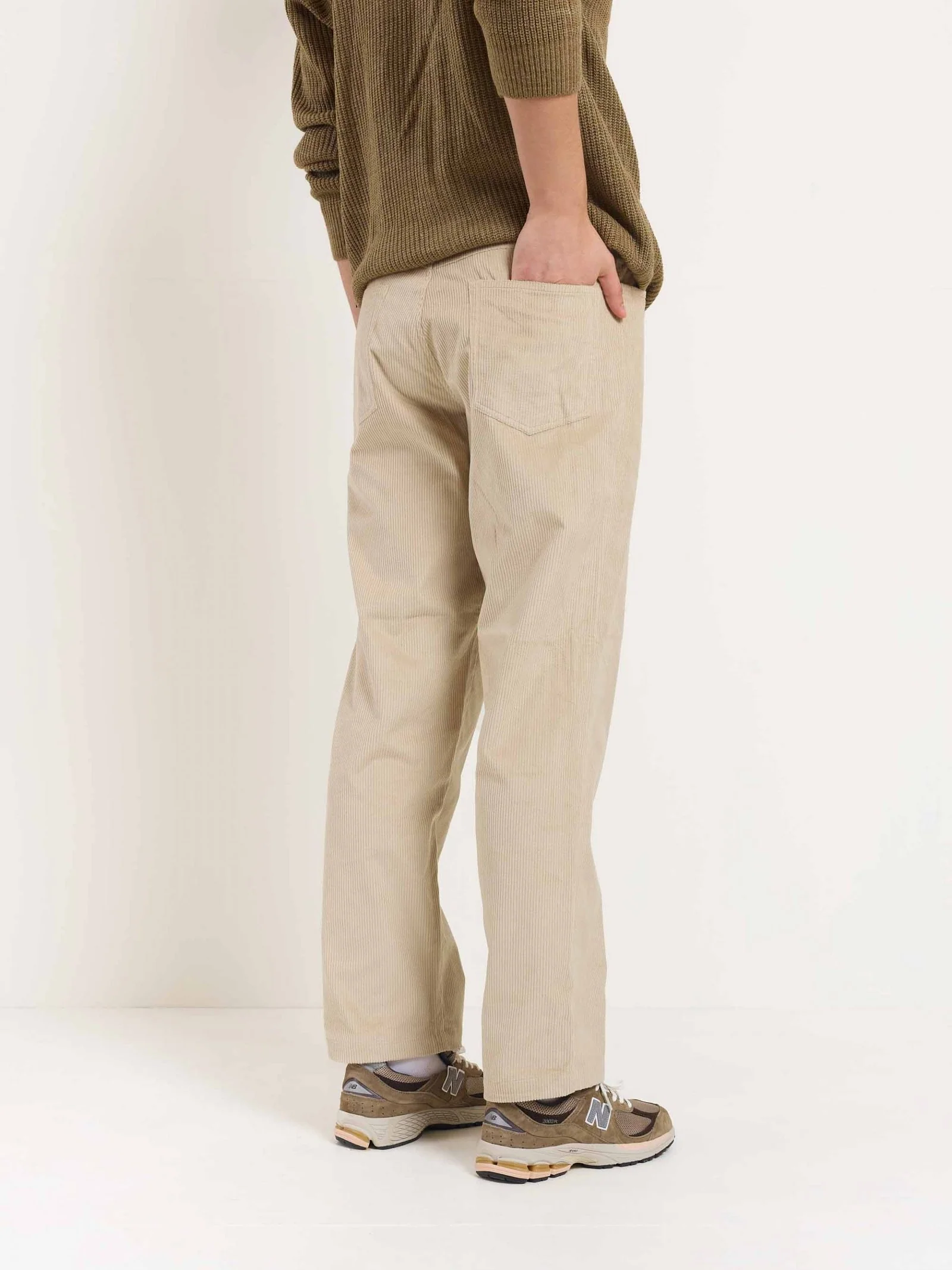 Beige Corduroy Trousers - Image 6