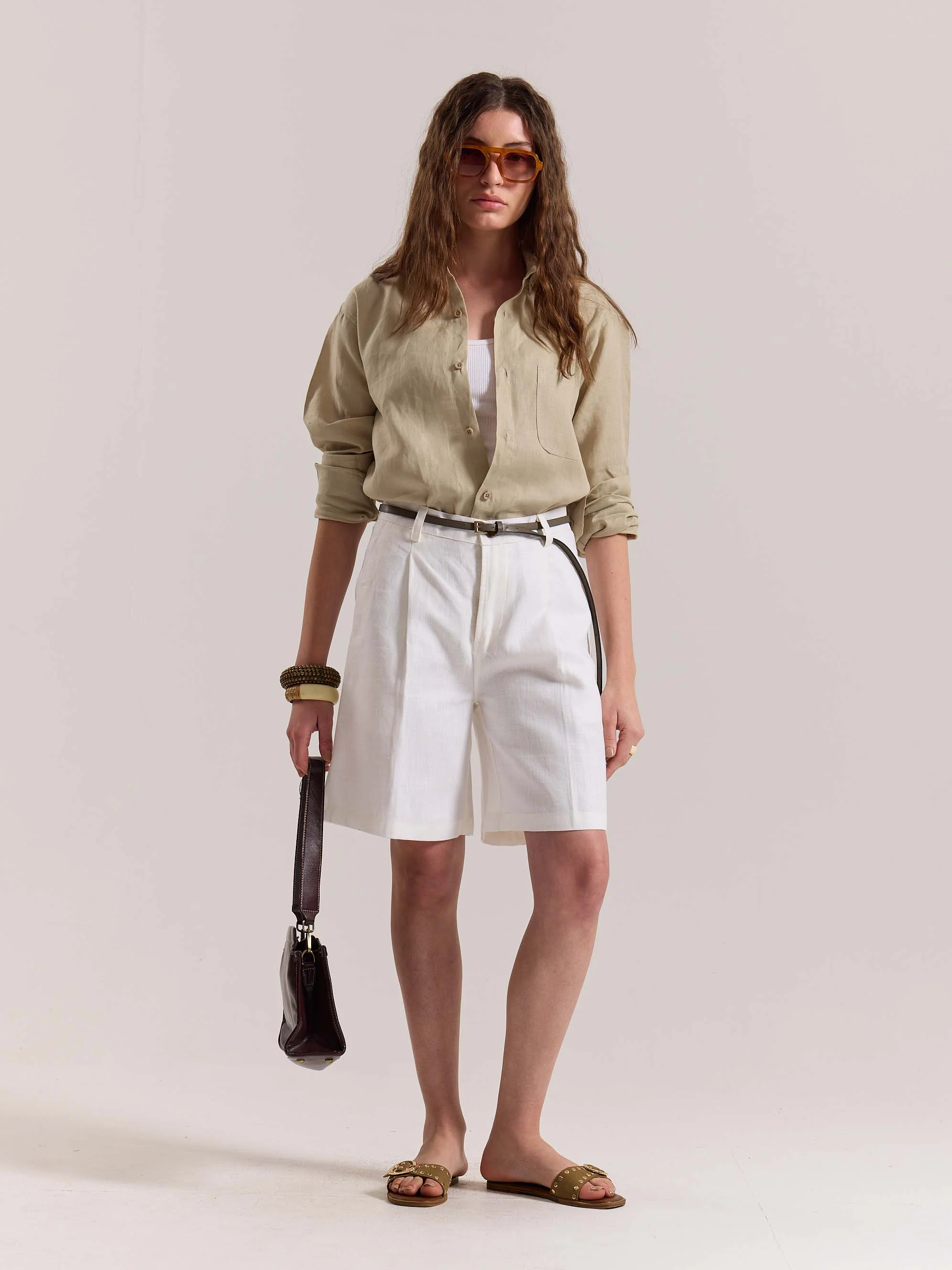 Beige Irish Linen Shirt - Image 2
