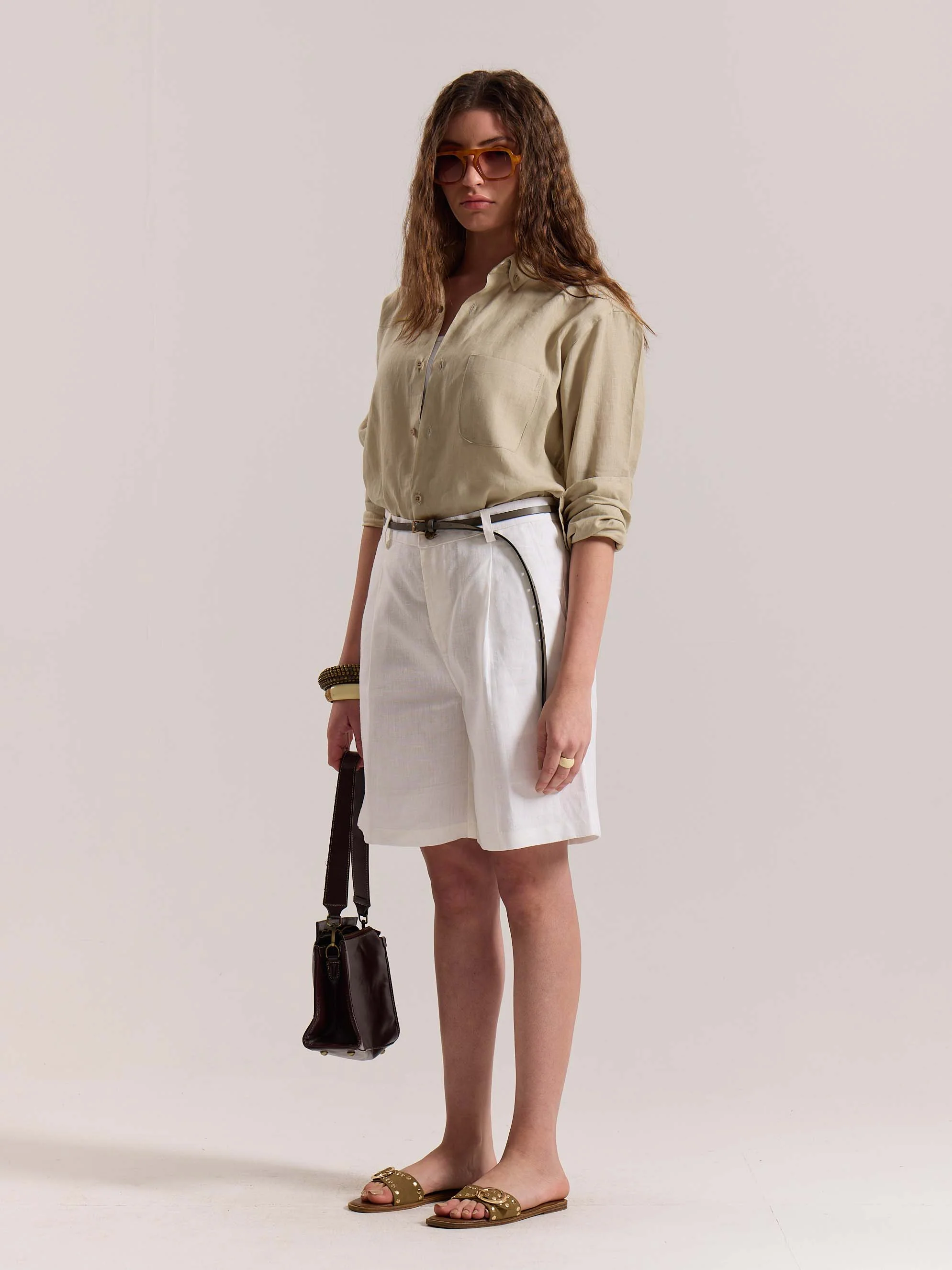 Beige Irish Linen Shirt - Image 6