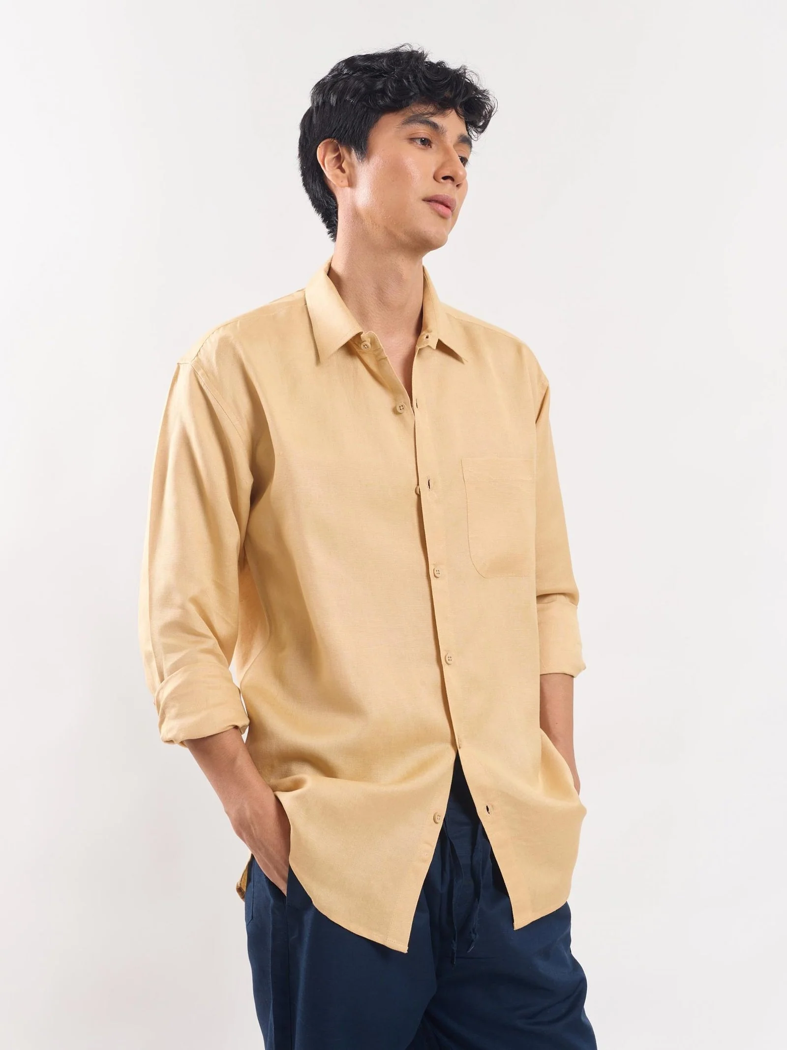 Beige Linen Shirt - Image 5