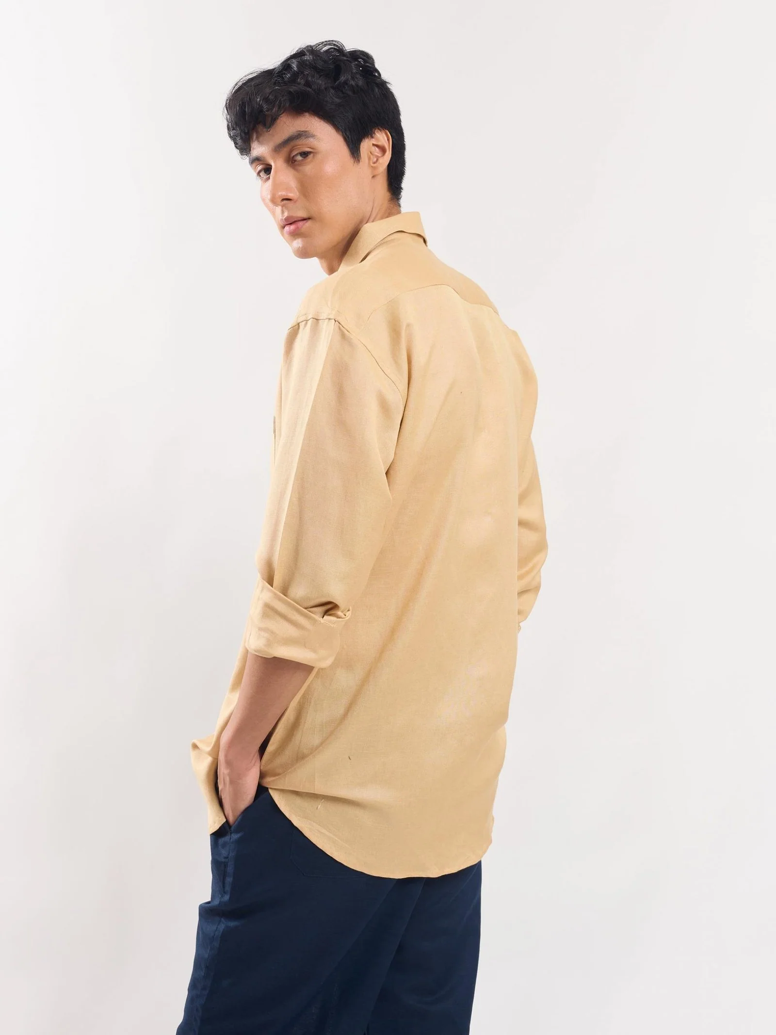 Beige Linen Shirt - Image 6