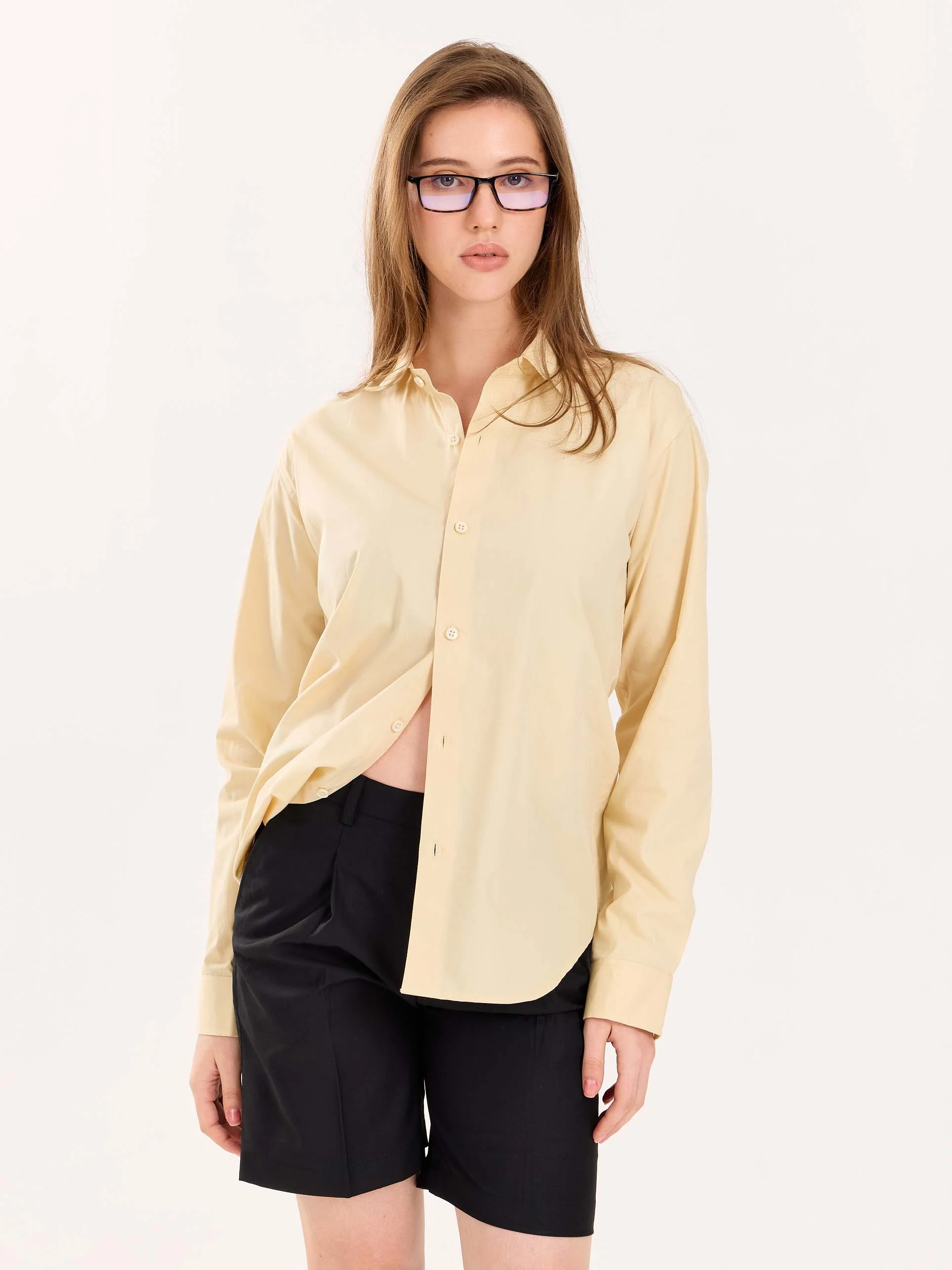 Beige Poplin Shirt - Image 4
