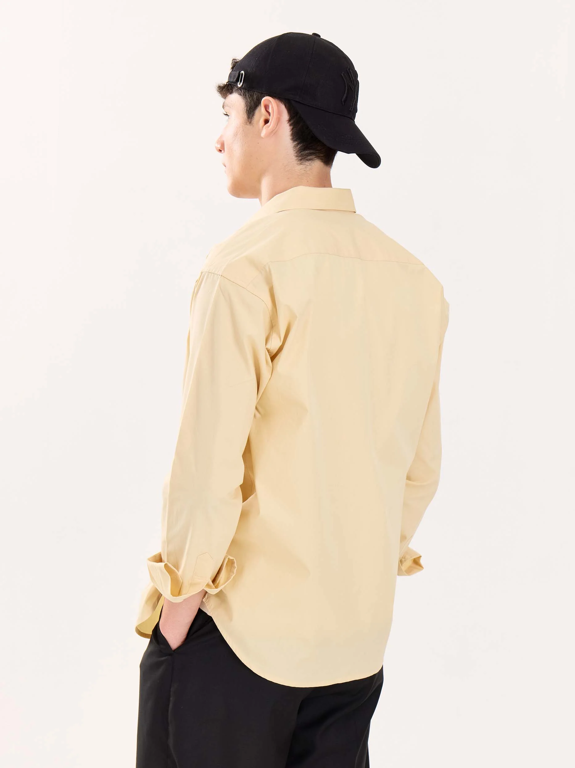 Beige Poplin Shirt - Image 8