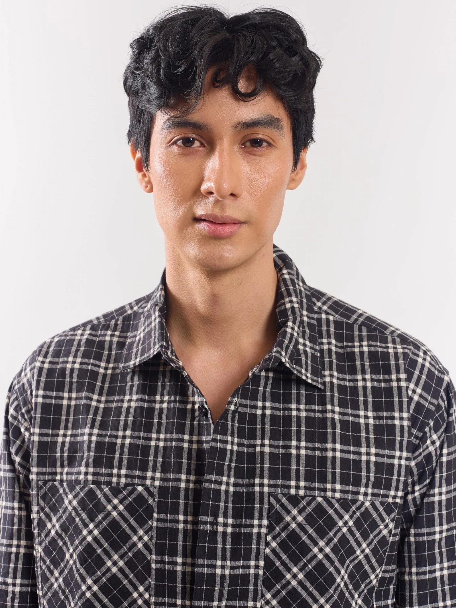 Black Checked Holiday Shirt - Image 3