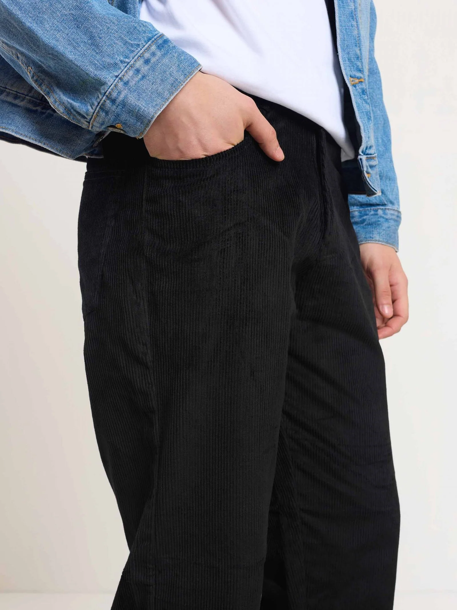 Black Corduroy Trousers - Image 3