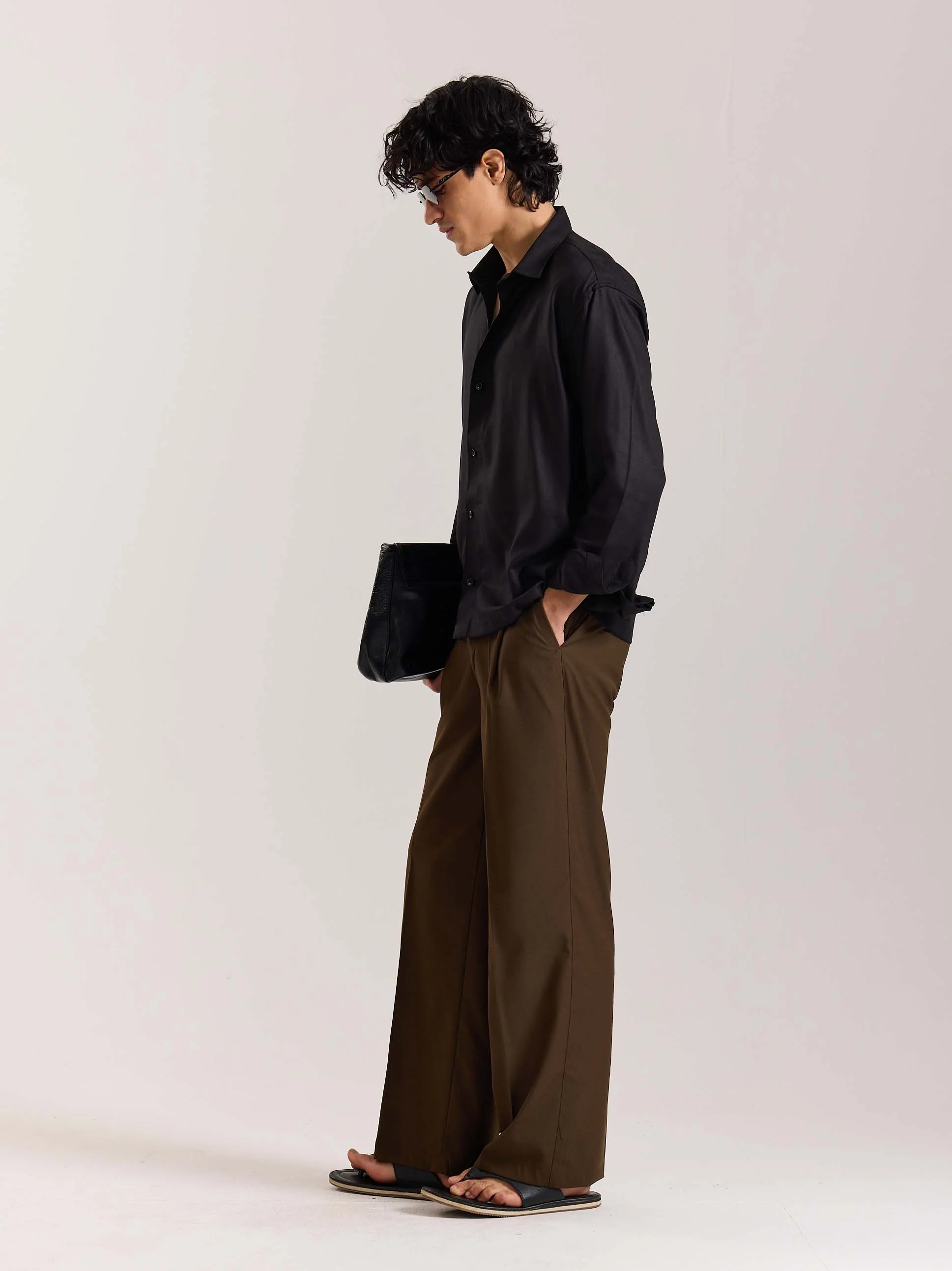 Black Drape Shirt - Image 5