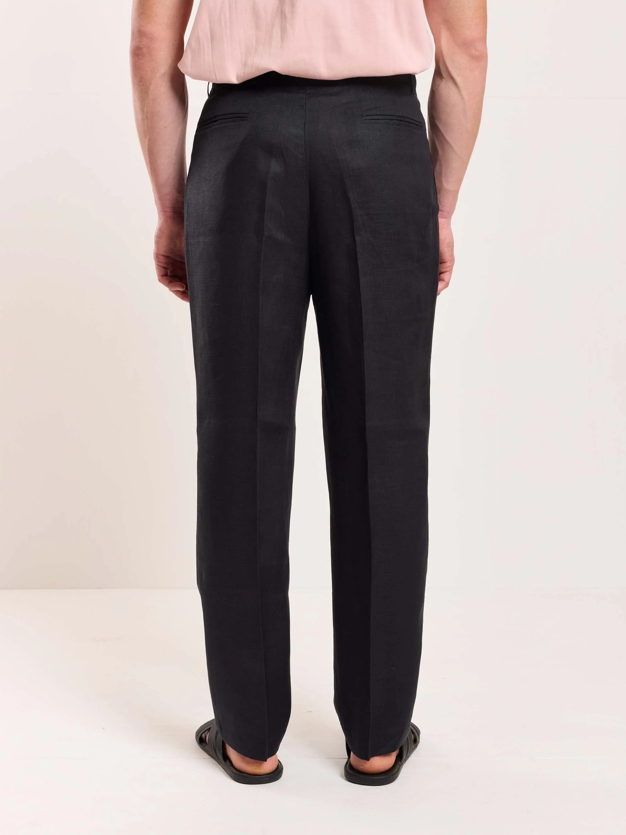 Black Linen Trousers - Image 6