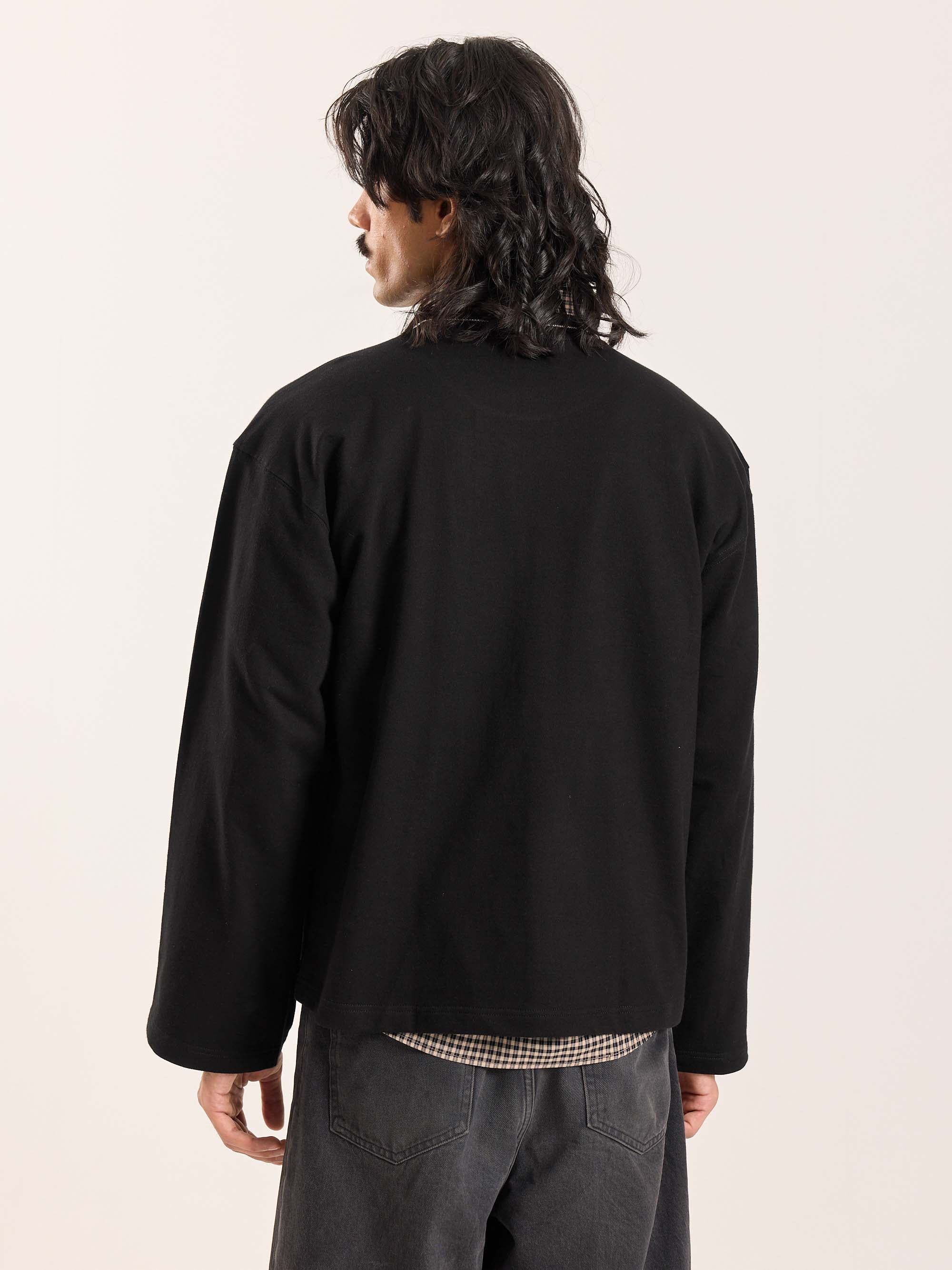 Black Loose Fit Cropped T-Shirt - Image 8