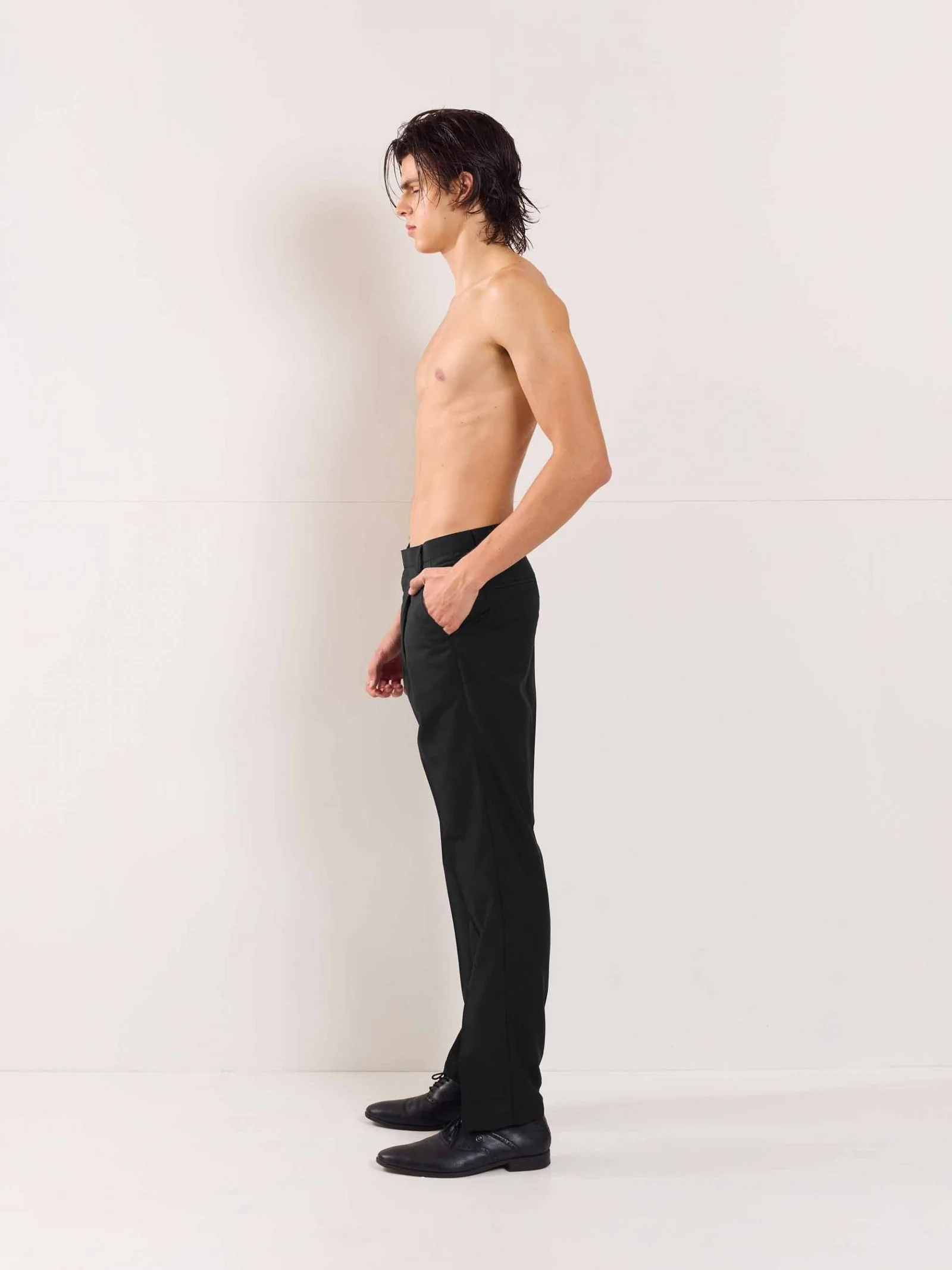 Black Straight Fit Trousers - Image 7
