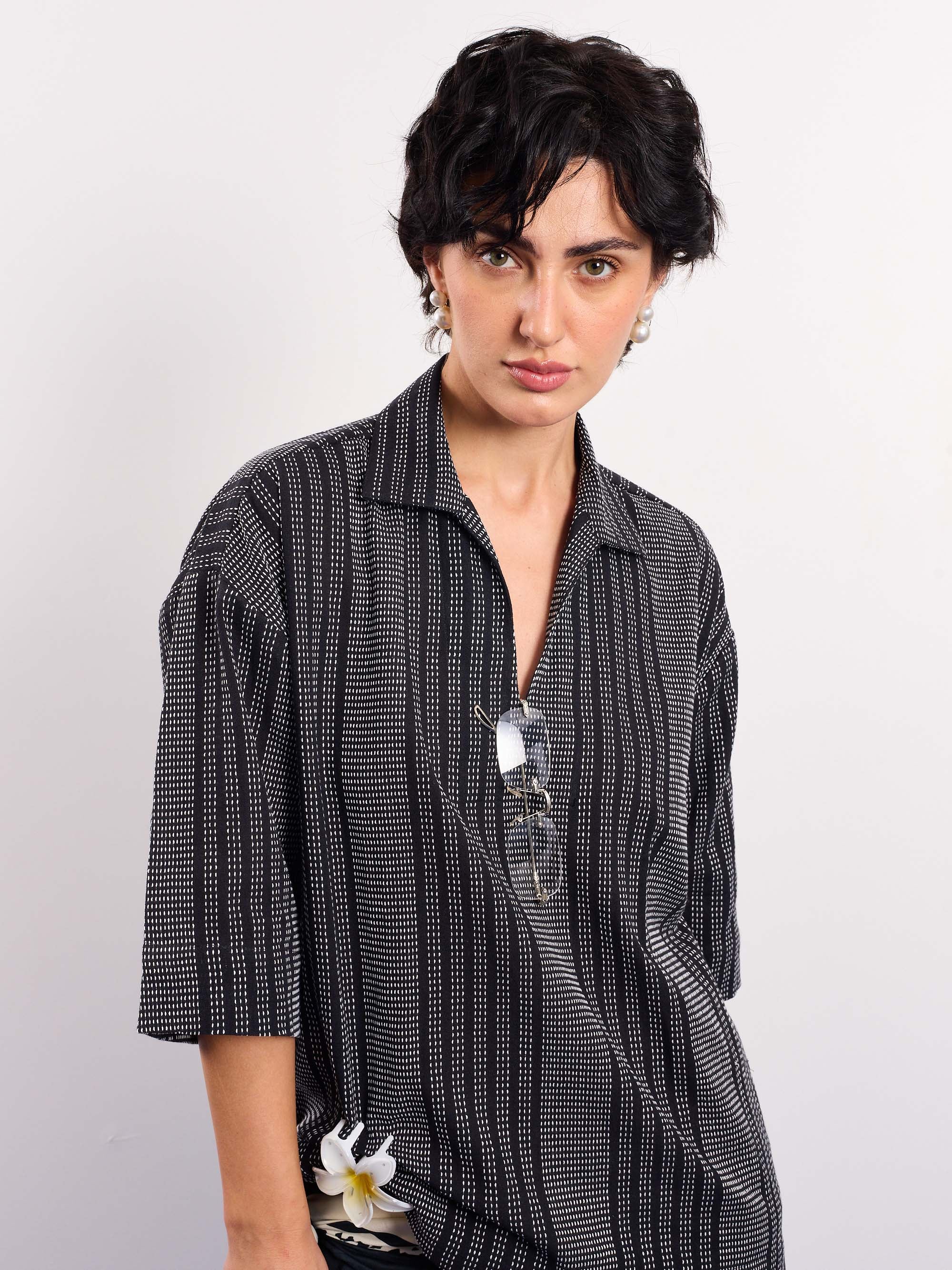 Black Kantha Pullover - Image 4