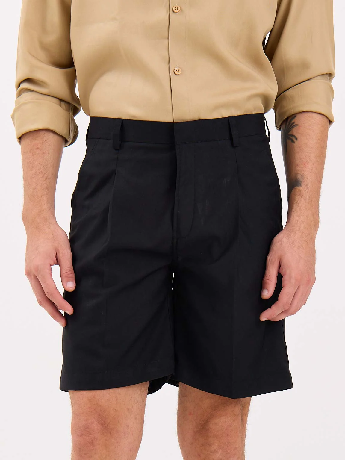 Black Trouser Shorts - Image 4