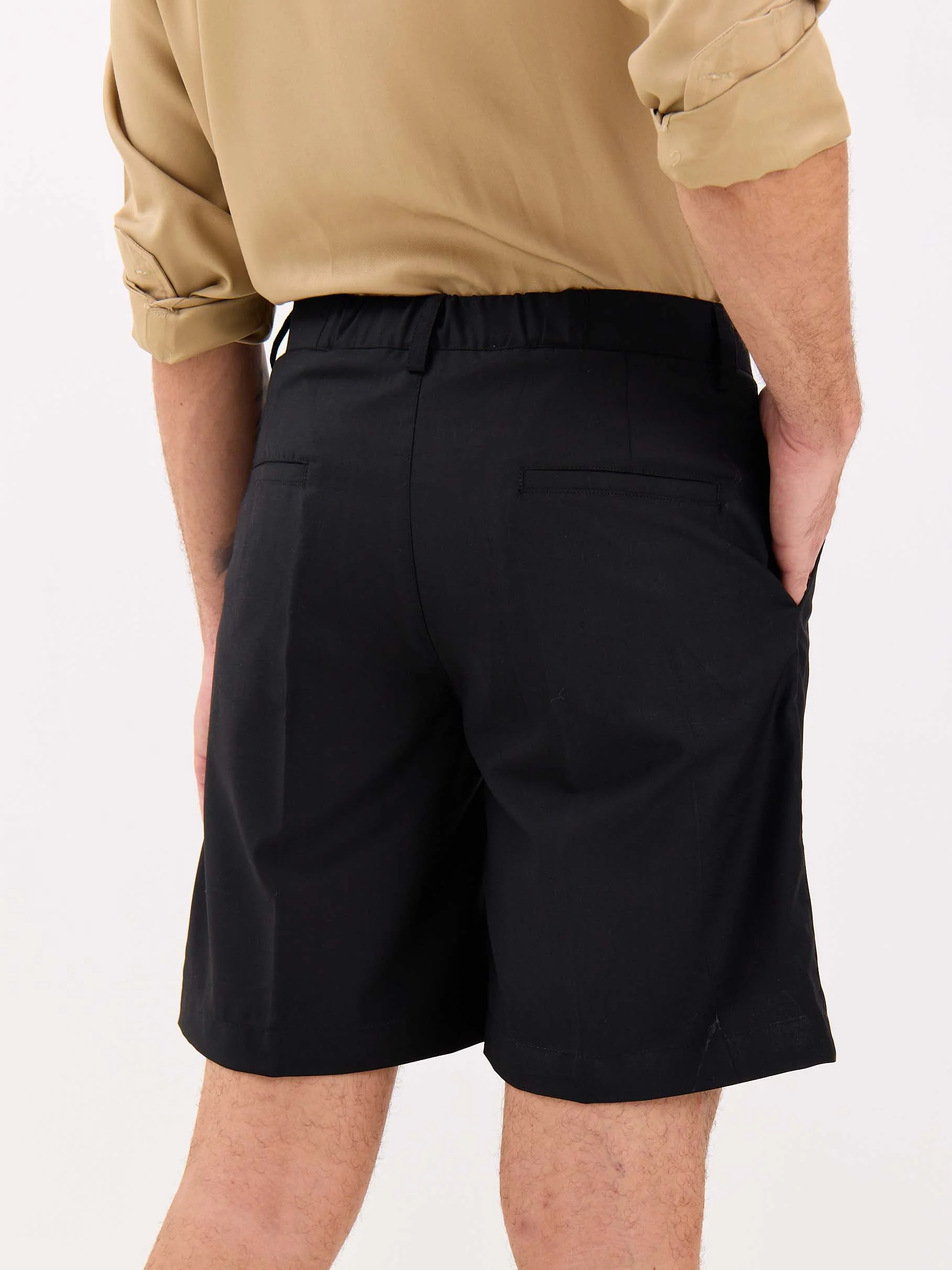 Black Trouser Shorts - Image 6