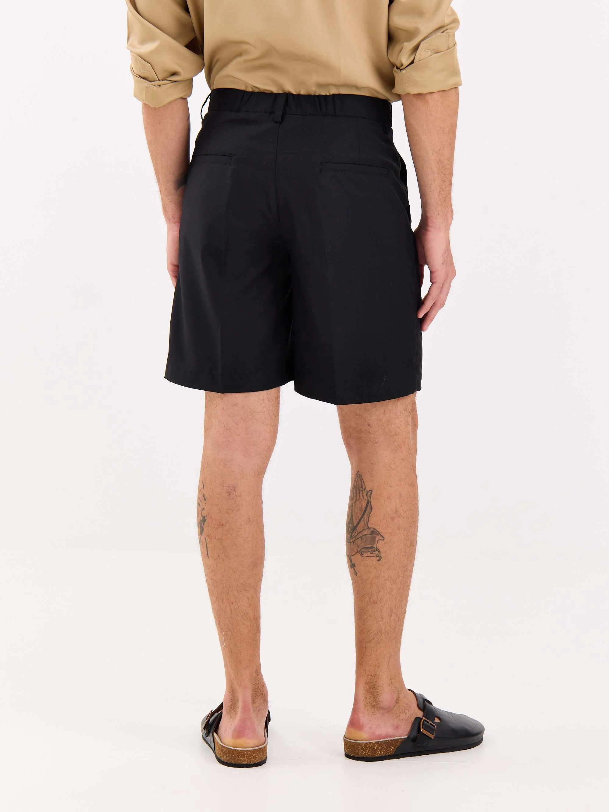 Black Trouser Shorts - Image 7