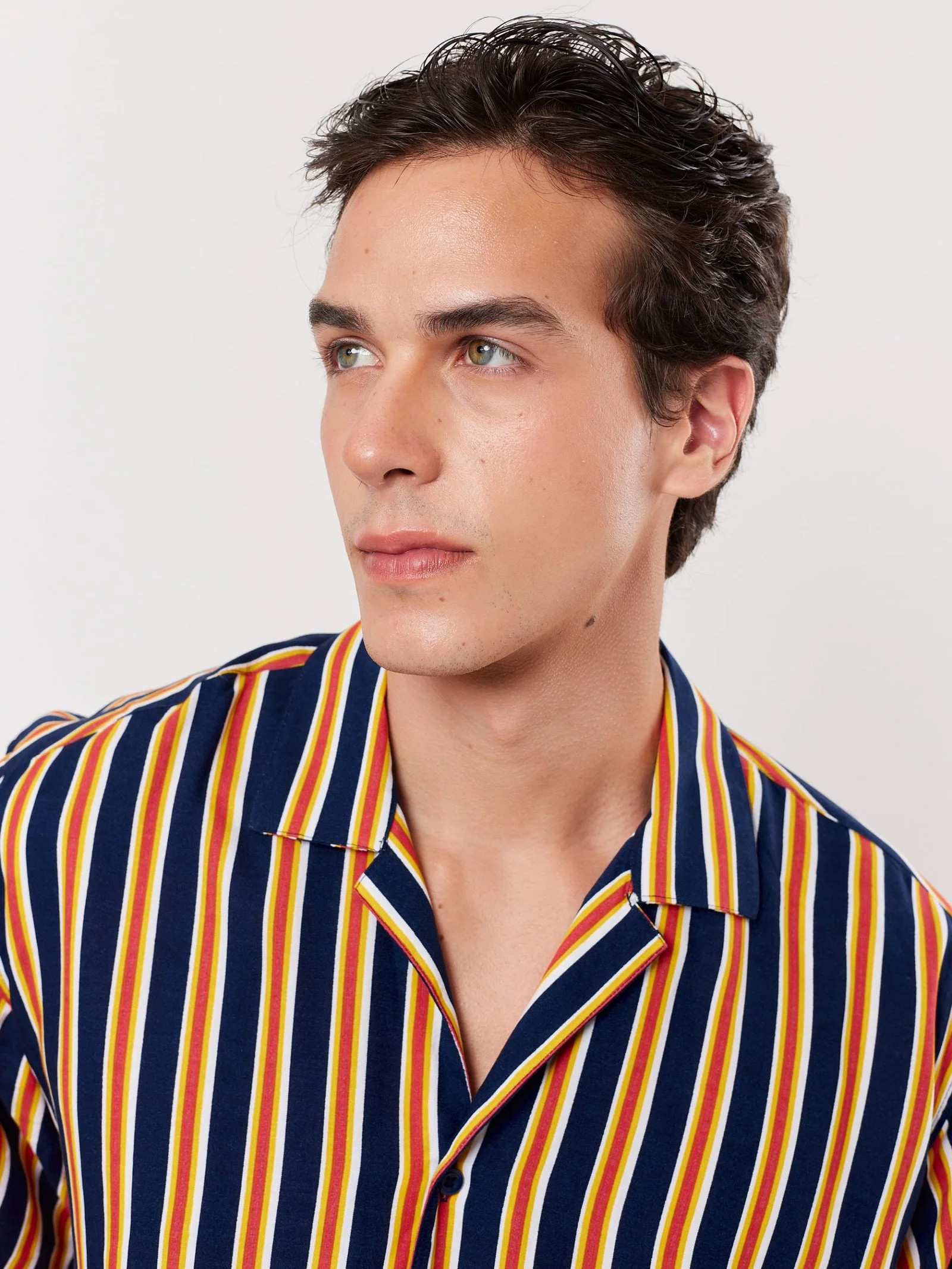 Blue and Orange Striped Shirt - Image 4