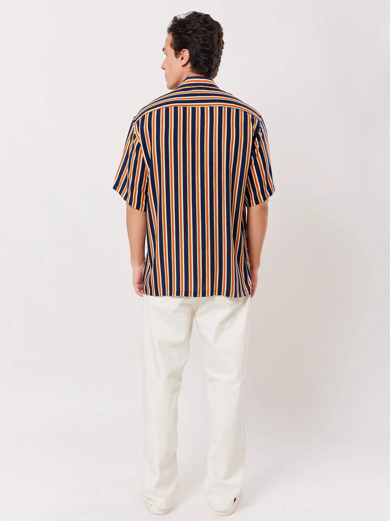 Blue and Orange Striped Shirt - Image 6