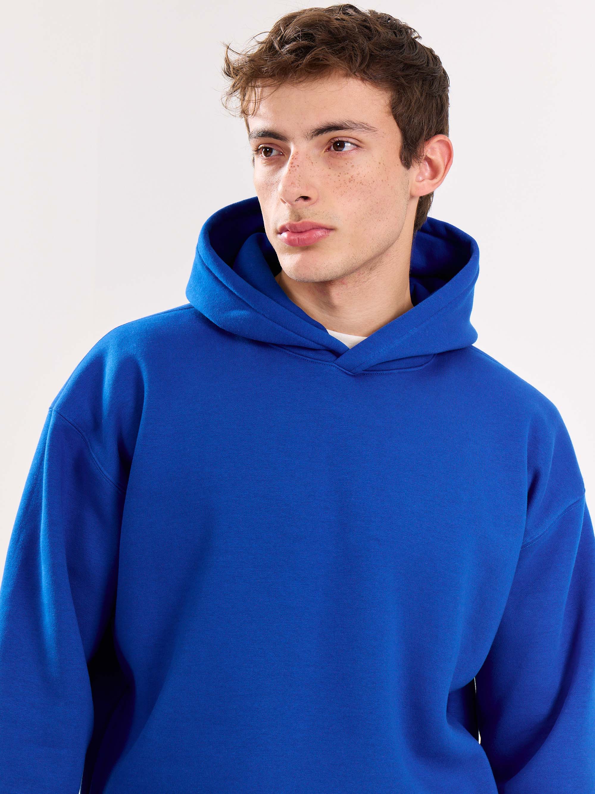 Blue Cropped Fit Hoodie - Image 6