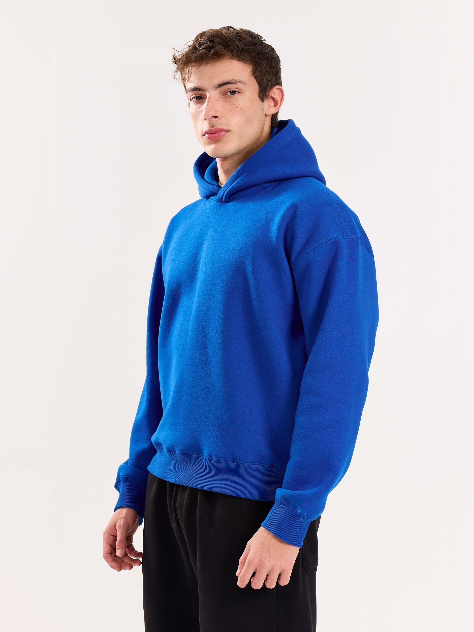 Blue Cropped Fit Hoodie - Image 7