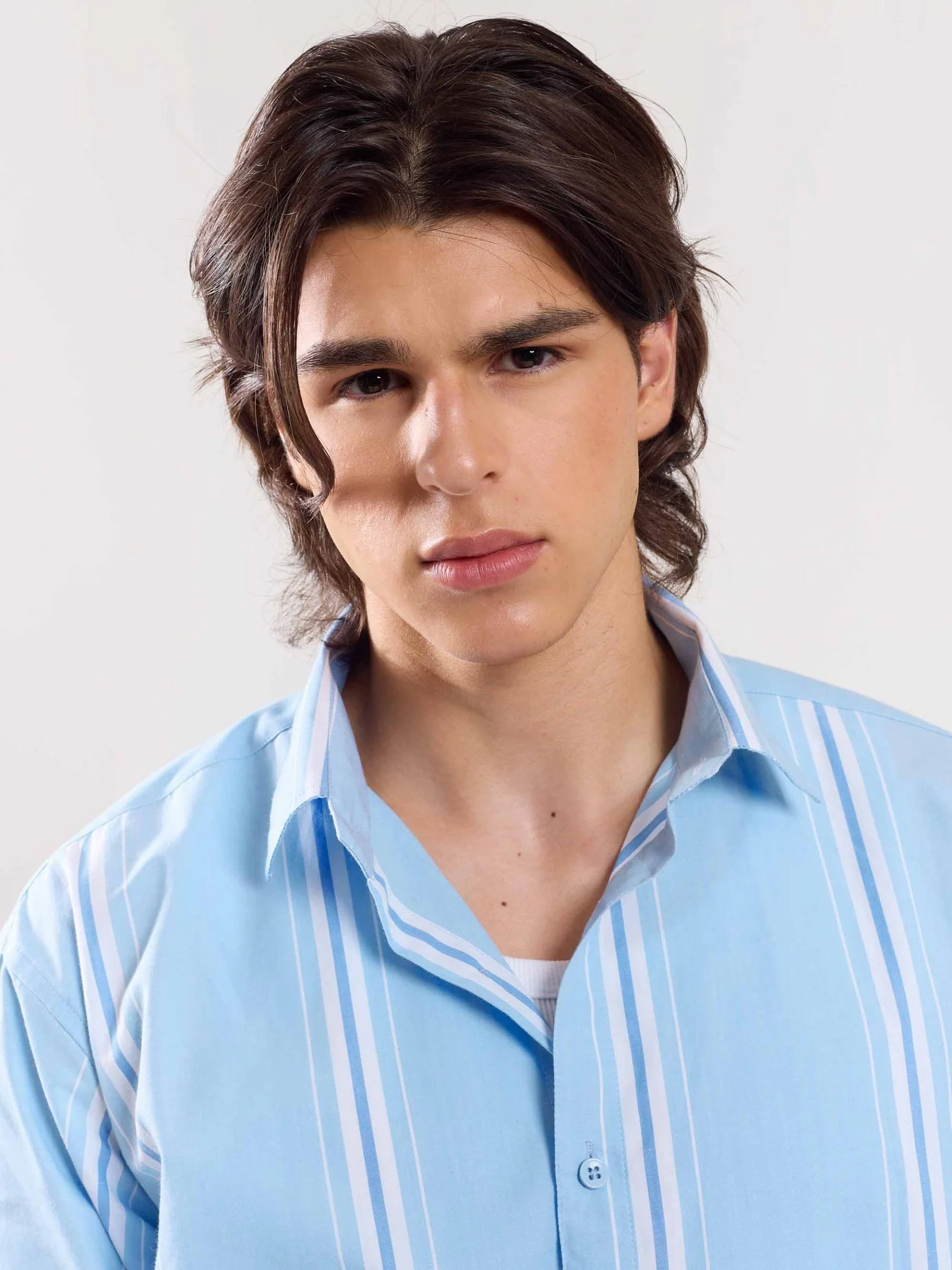 Blue Poplin Striped Shirt - Image 3