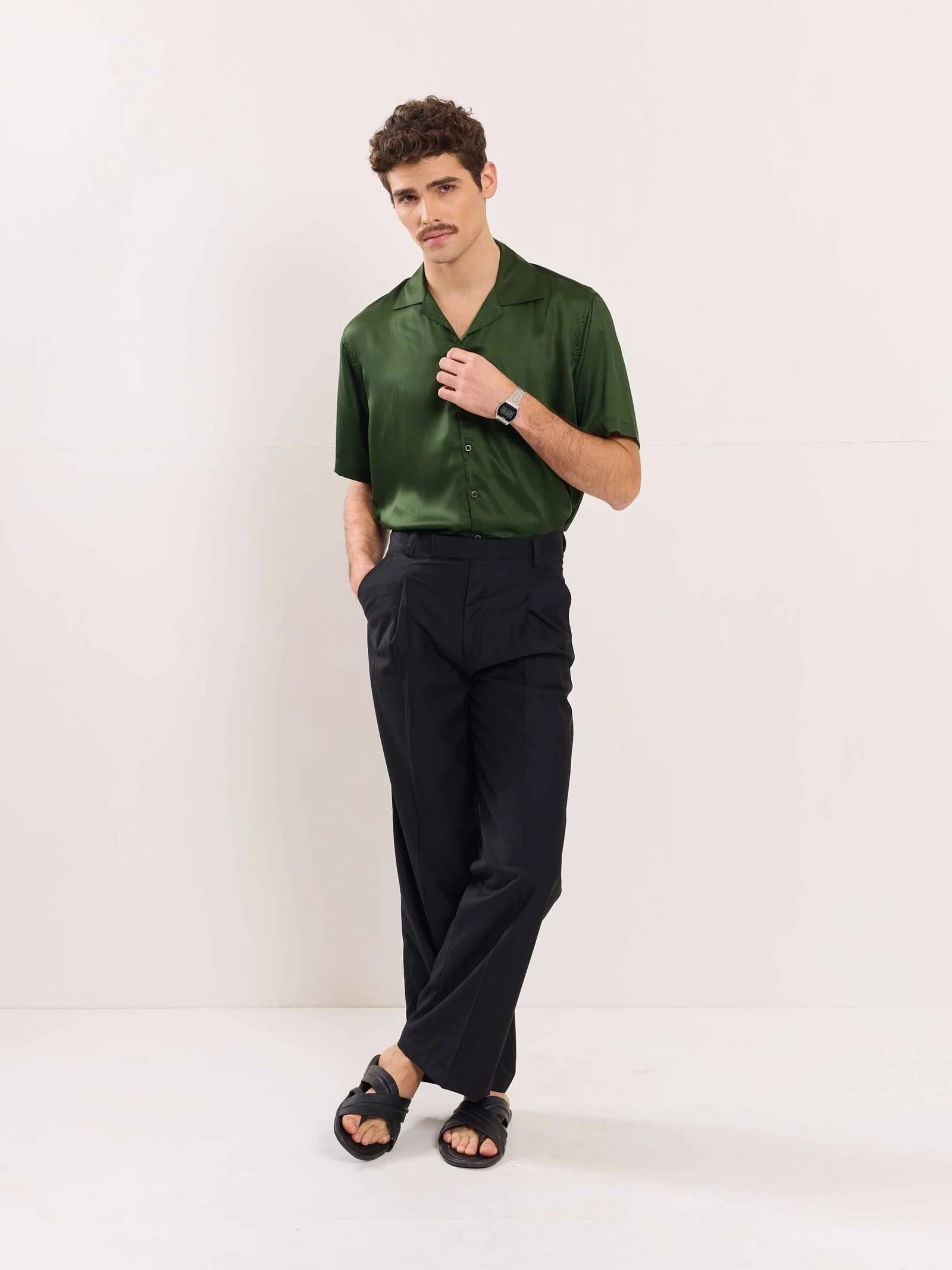 Bottle Green Resort Shirt - Image 2