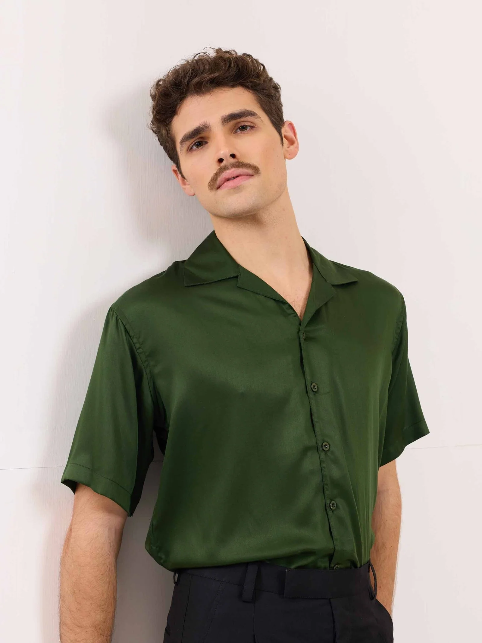 Bottle Green Resort Shirt - Image 5
