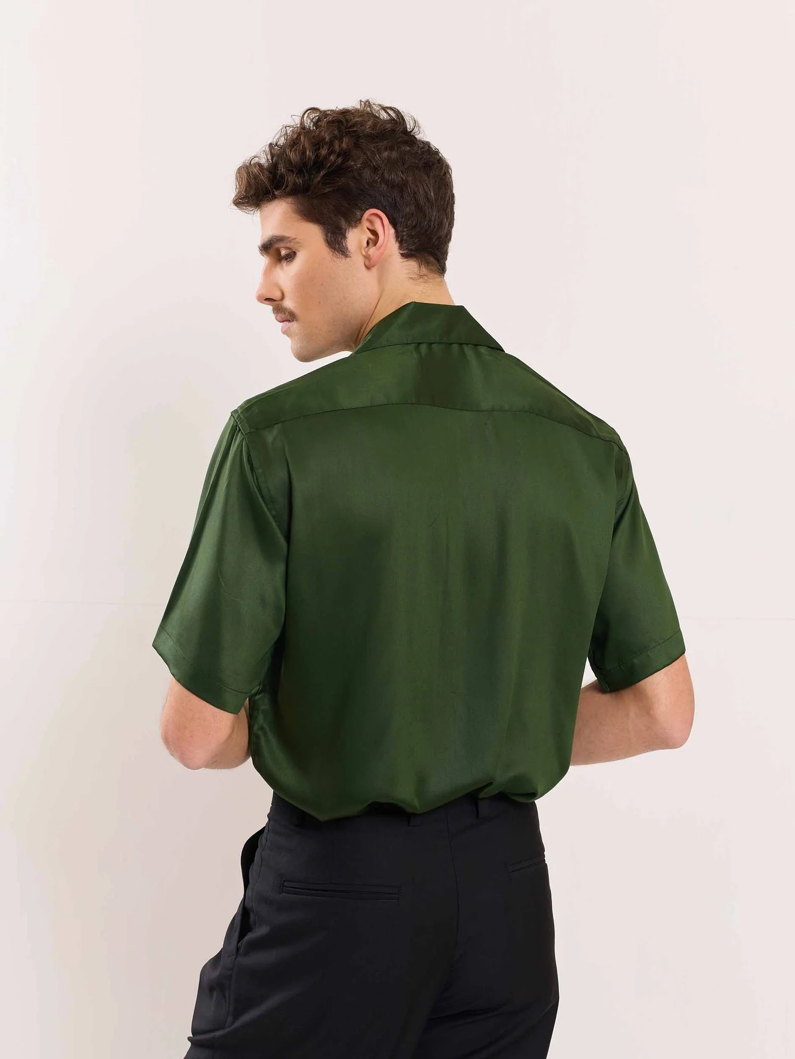 Bottle Green Resort Shirt - Image 6