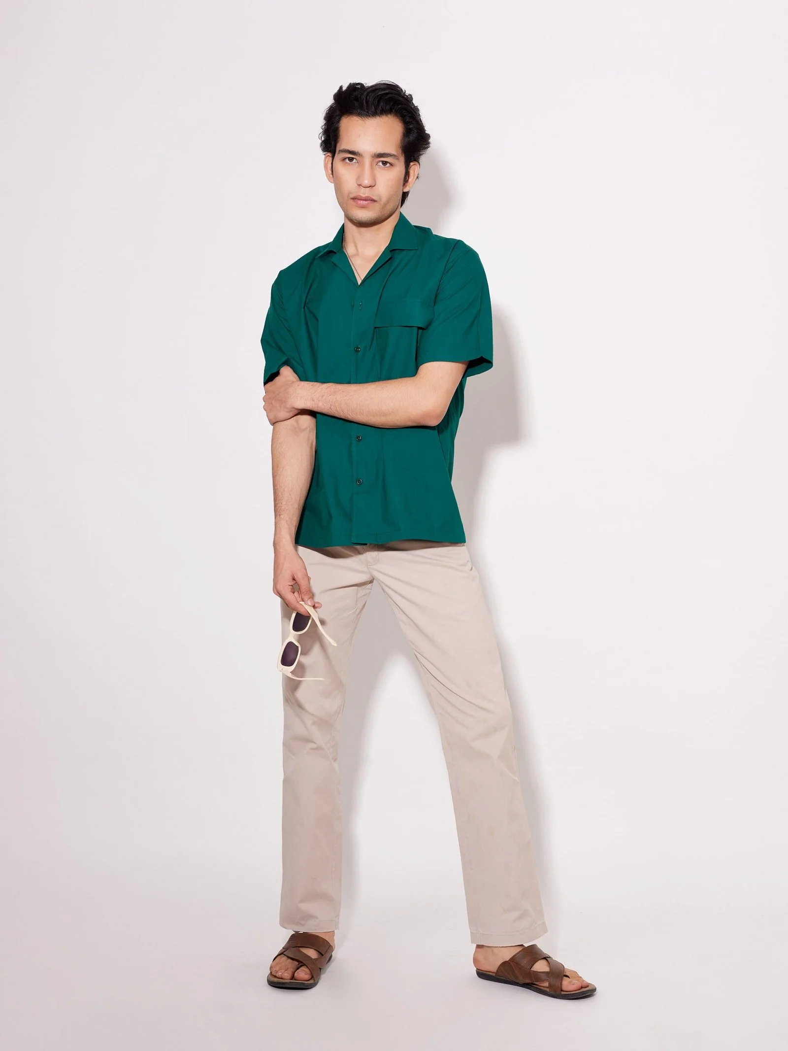 Bottle Green Resort Shirt - Image 2