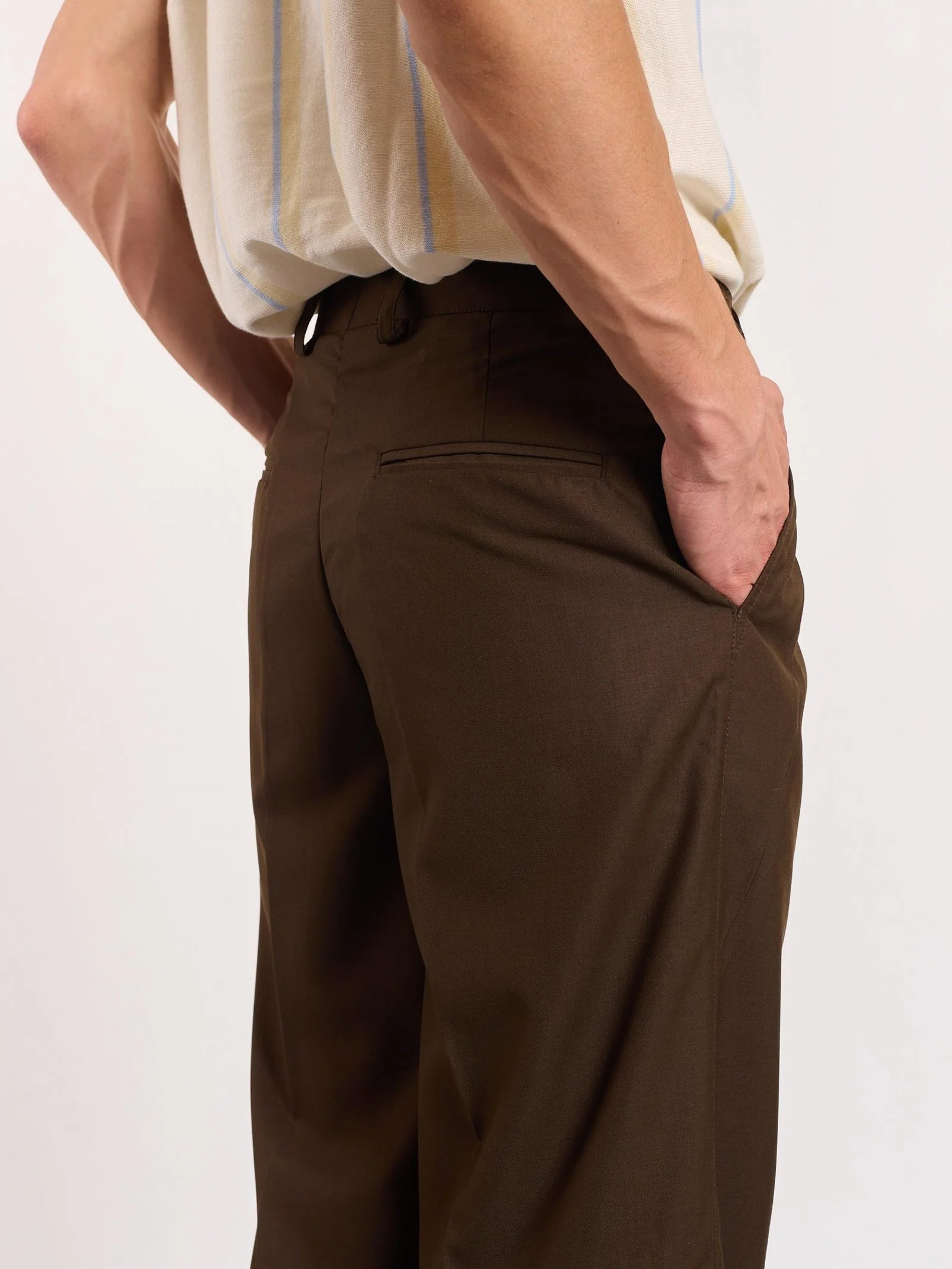 Brown Baggy Fit Trousers - Image 7