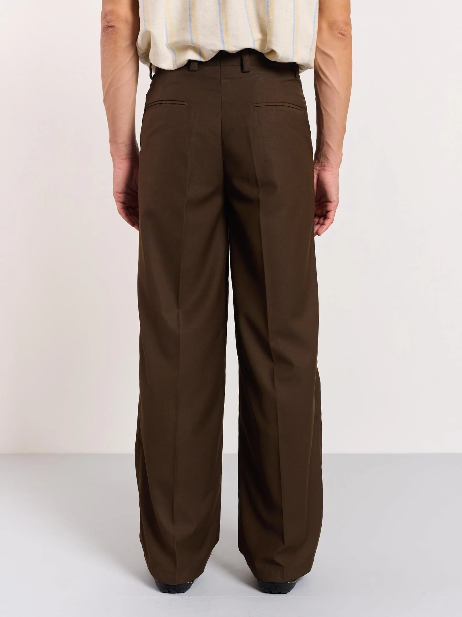 Brown Baggy Fit Trousers - Image 8