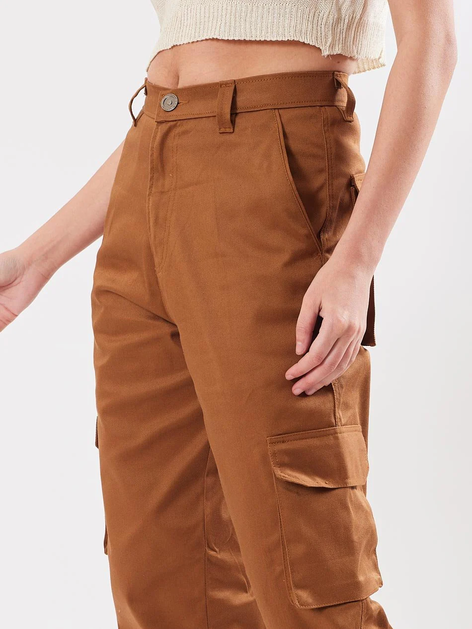 Brown Cargo Trousers - Image 5