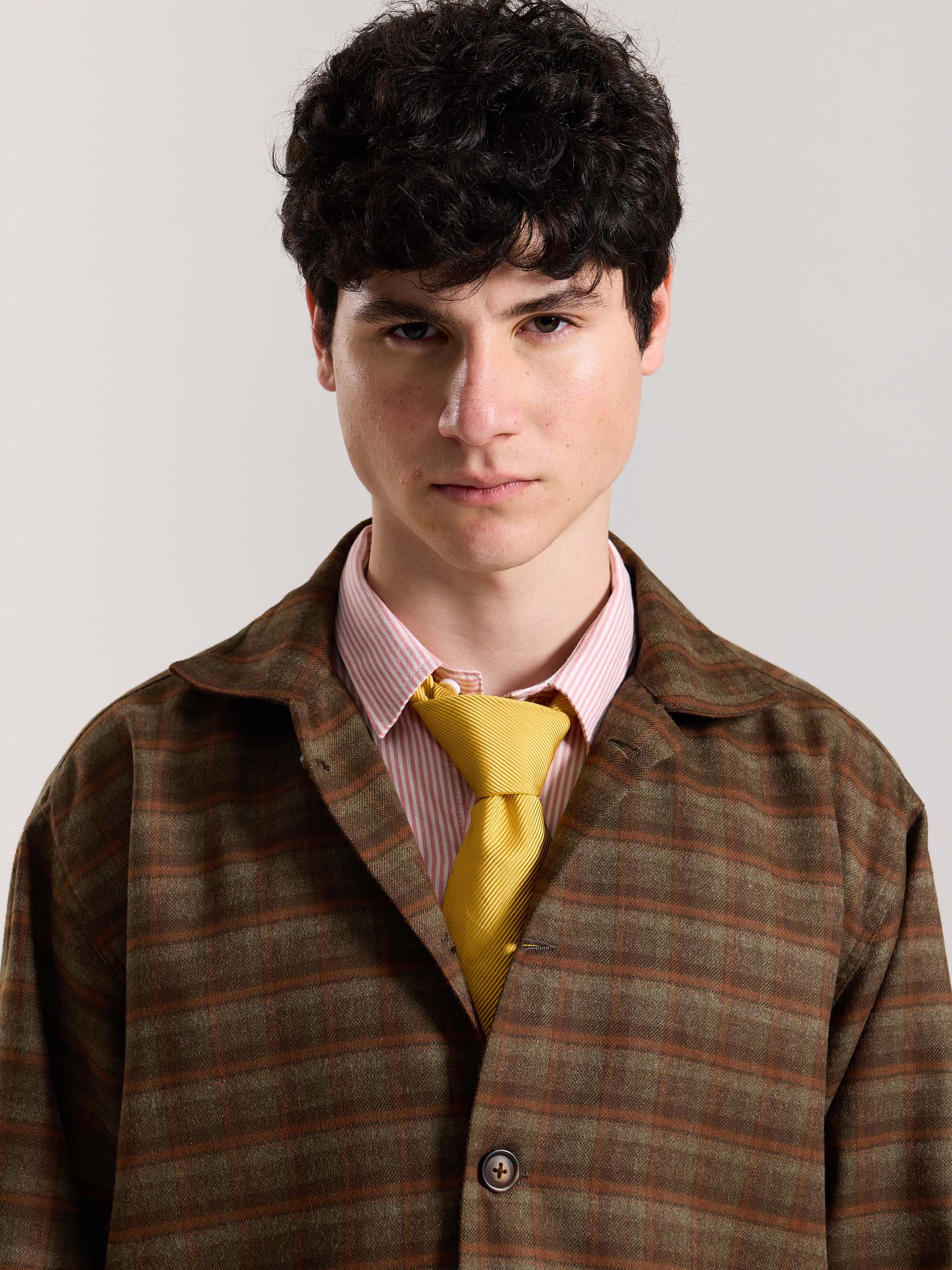 Brown Checkered Tweed Shacket ( Pre-Order ) - Image 5