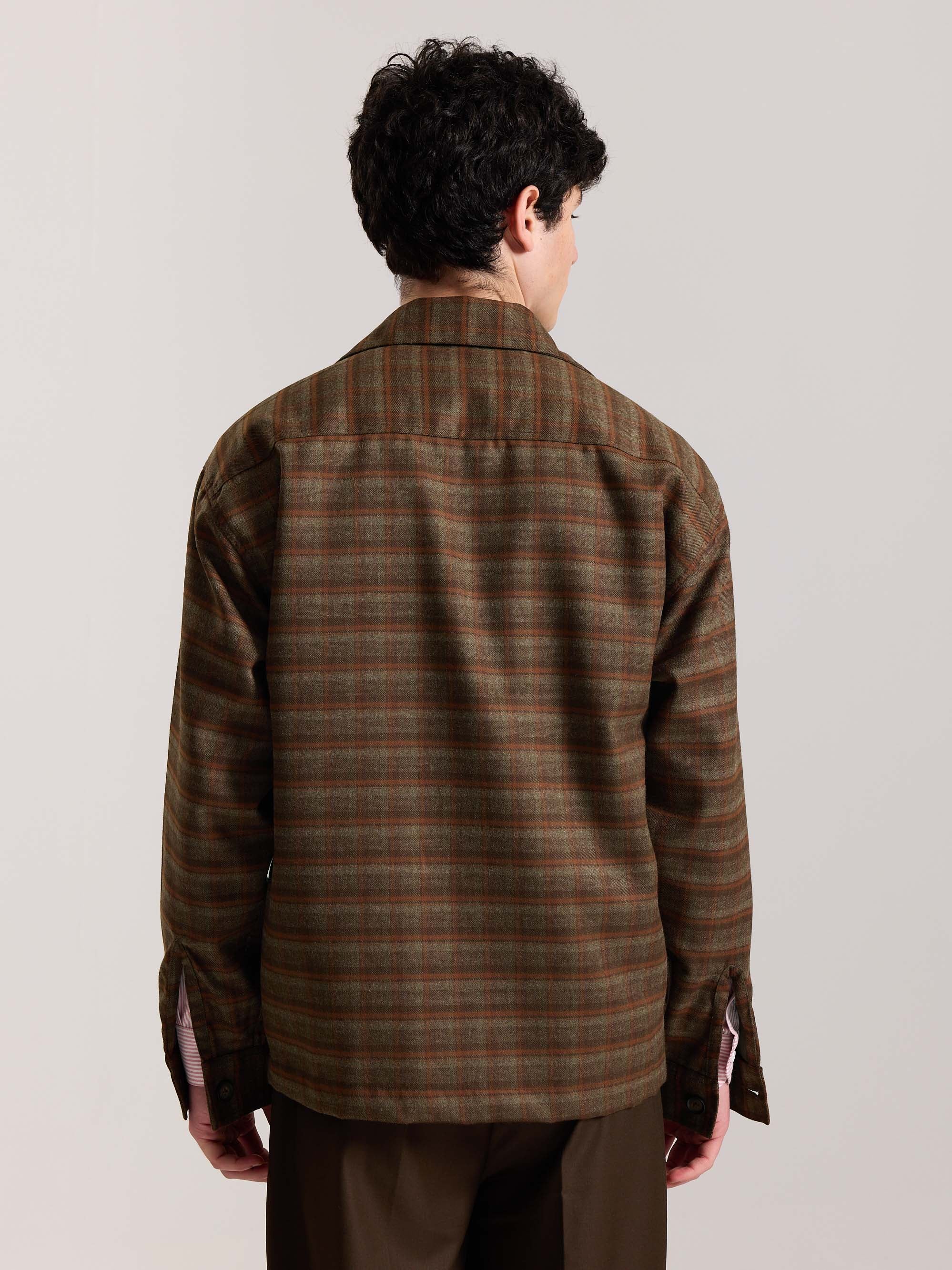 Brown Checkered Tweed Shacket ( Pre-Order ) - Image 8