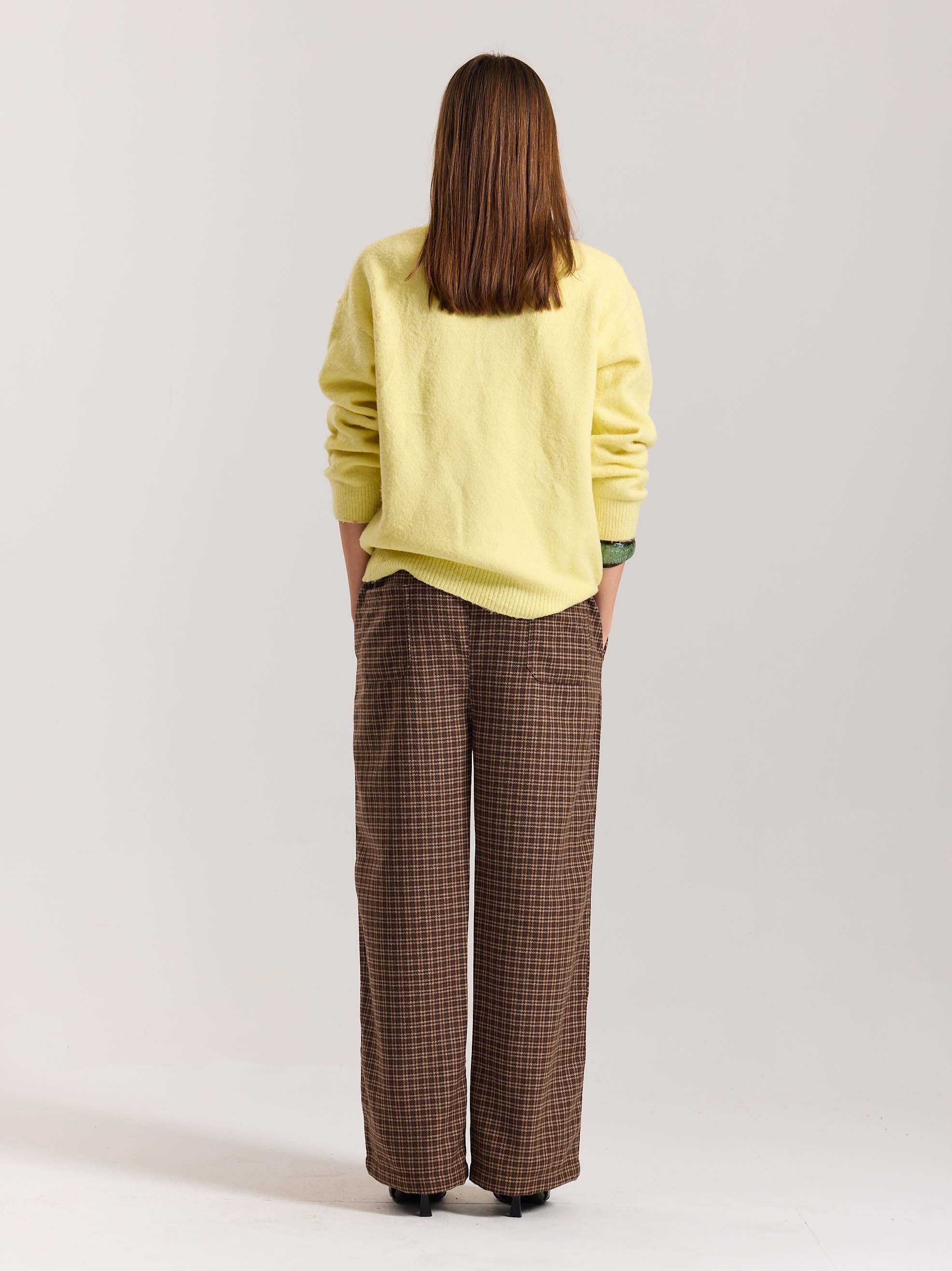 Brown Checkered Woolen Pants - Image 8