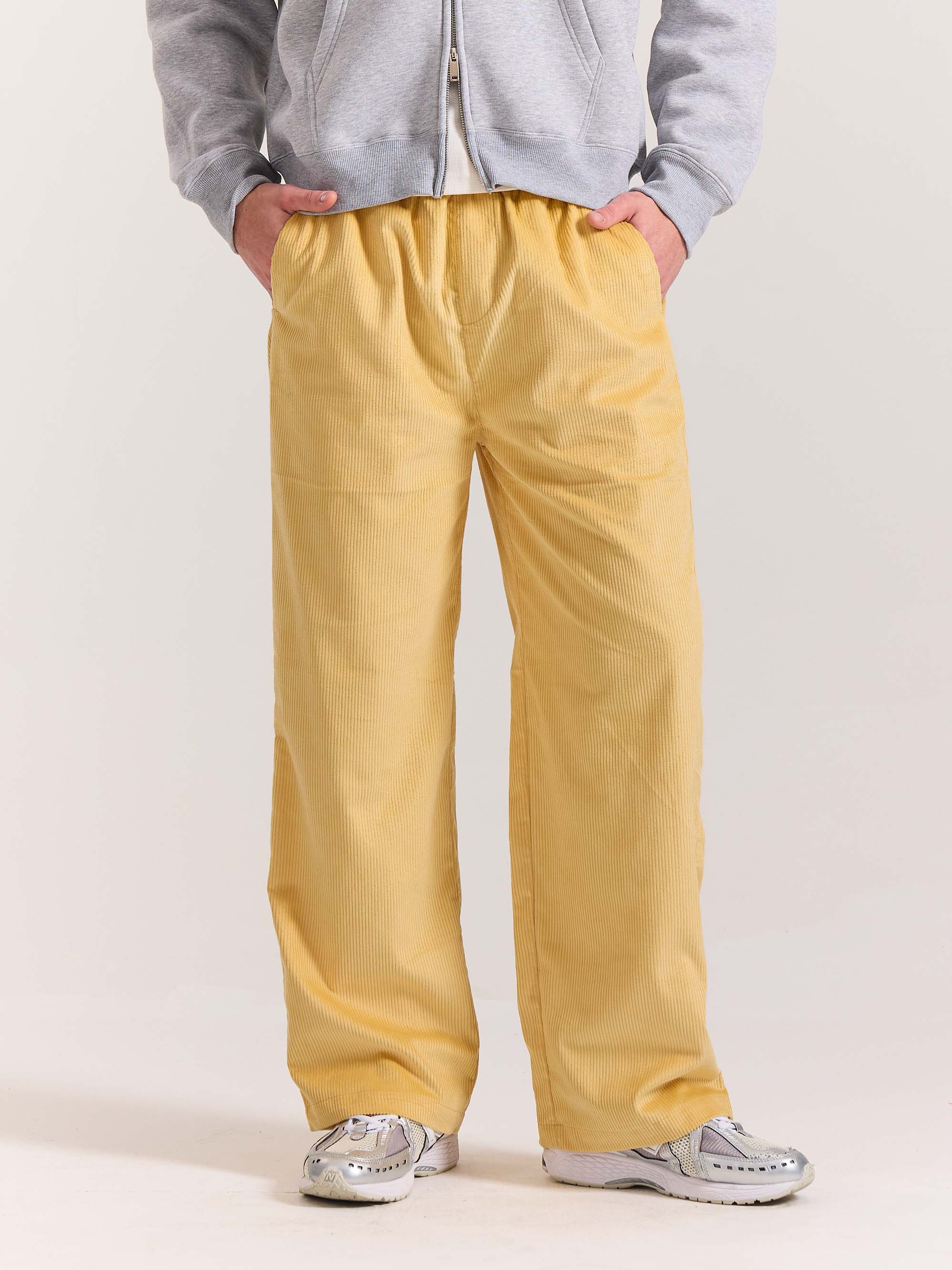 Butter Yellow Corduroy Pull-on Pants - Image 2