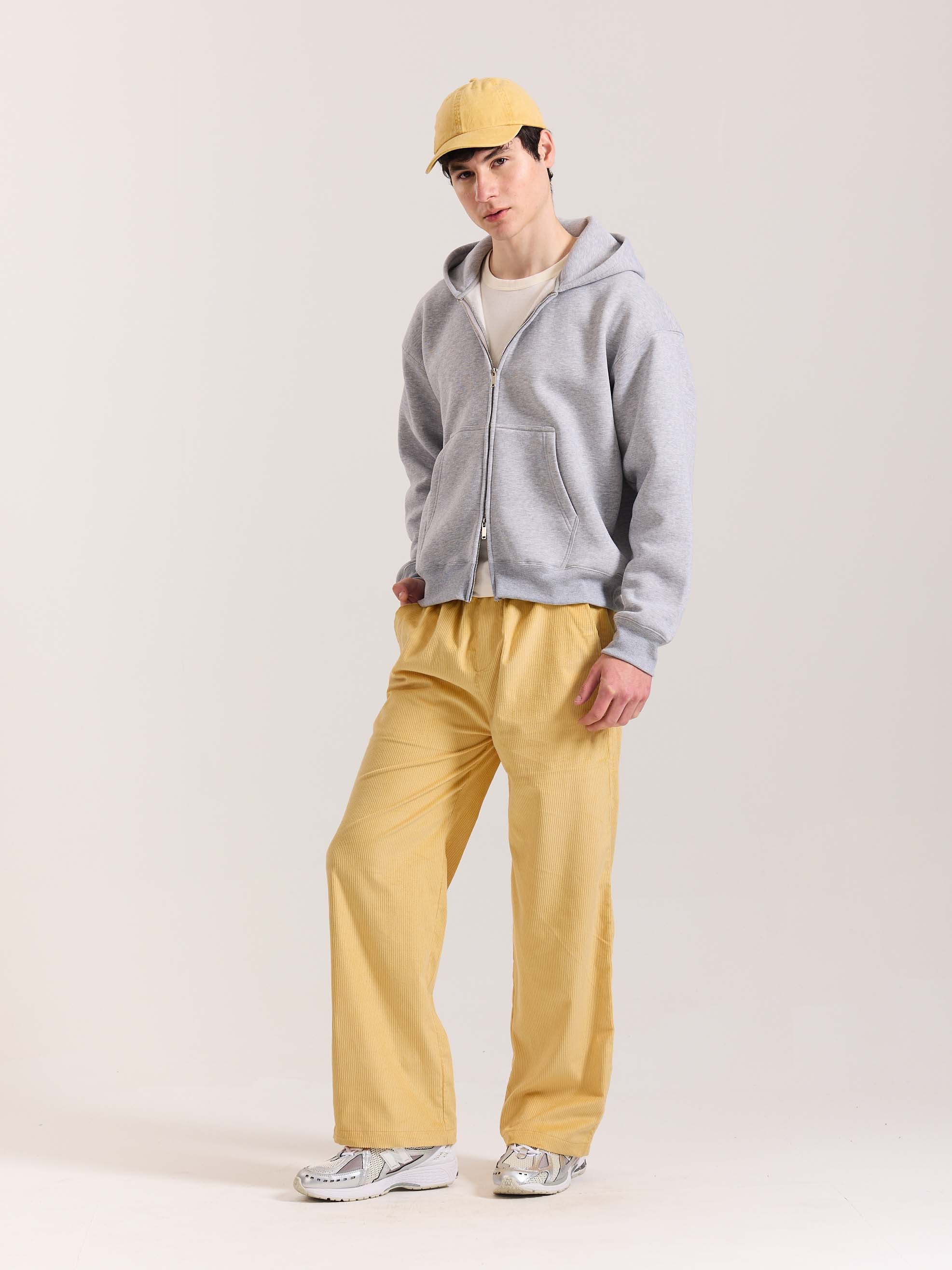 Butter Yellow Corduroy Pull-on Pants - Image 3