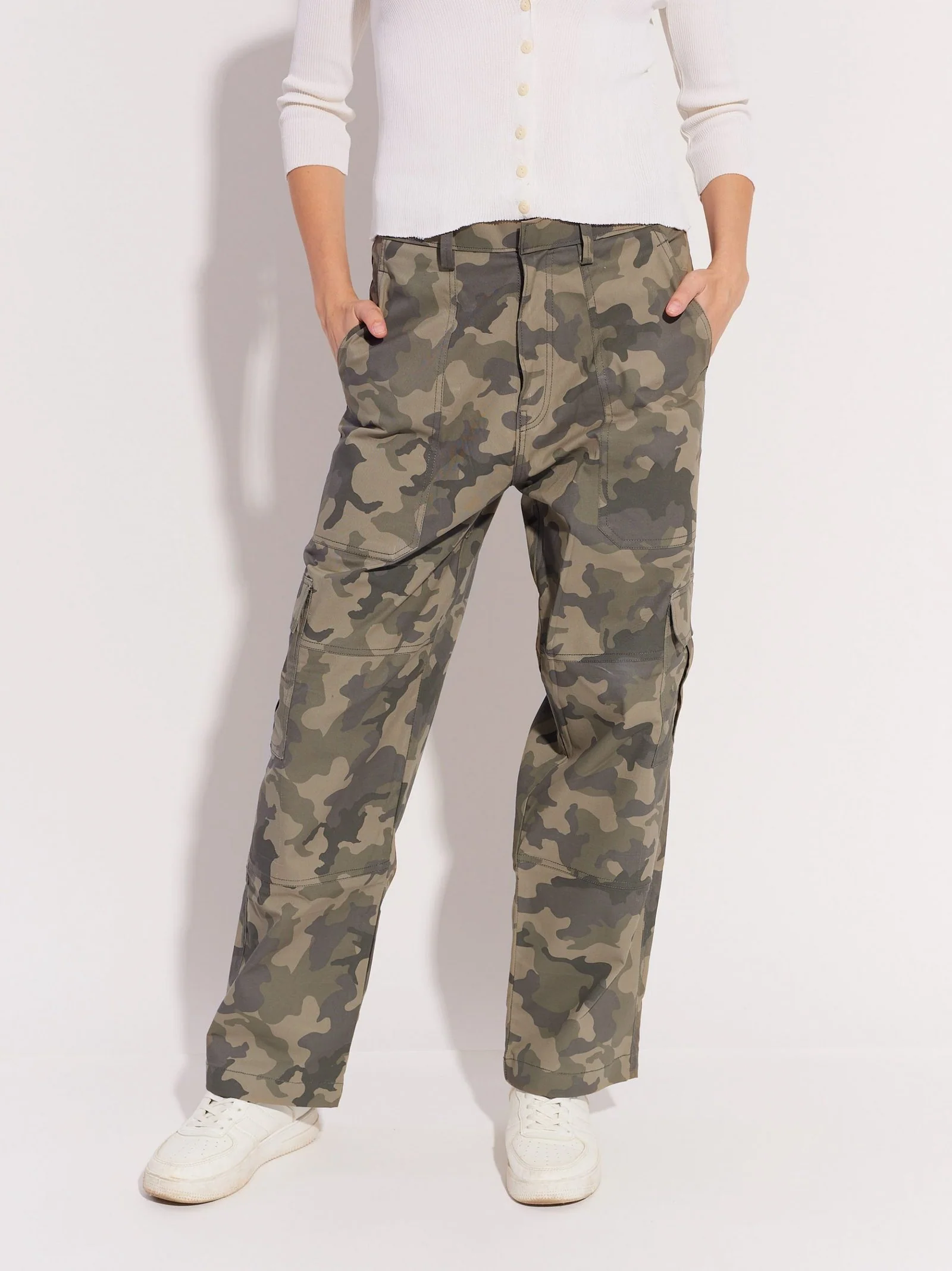 Camo Cargo Trousers - Image 3