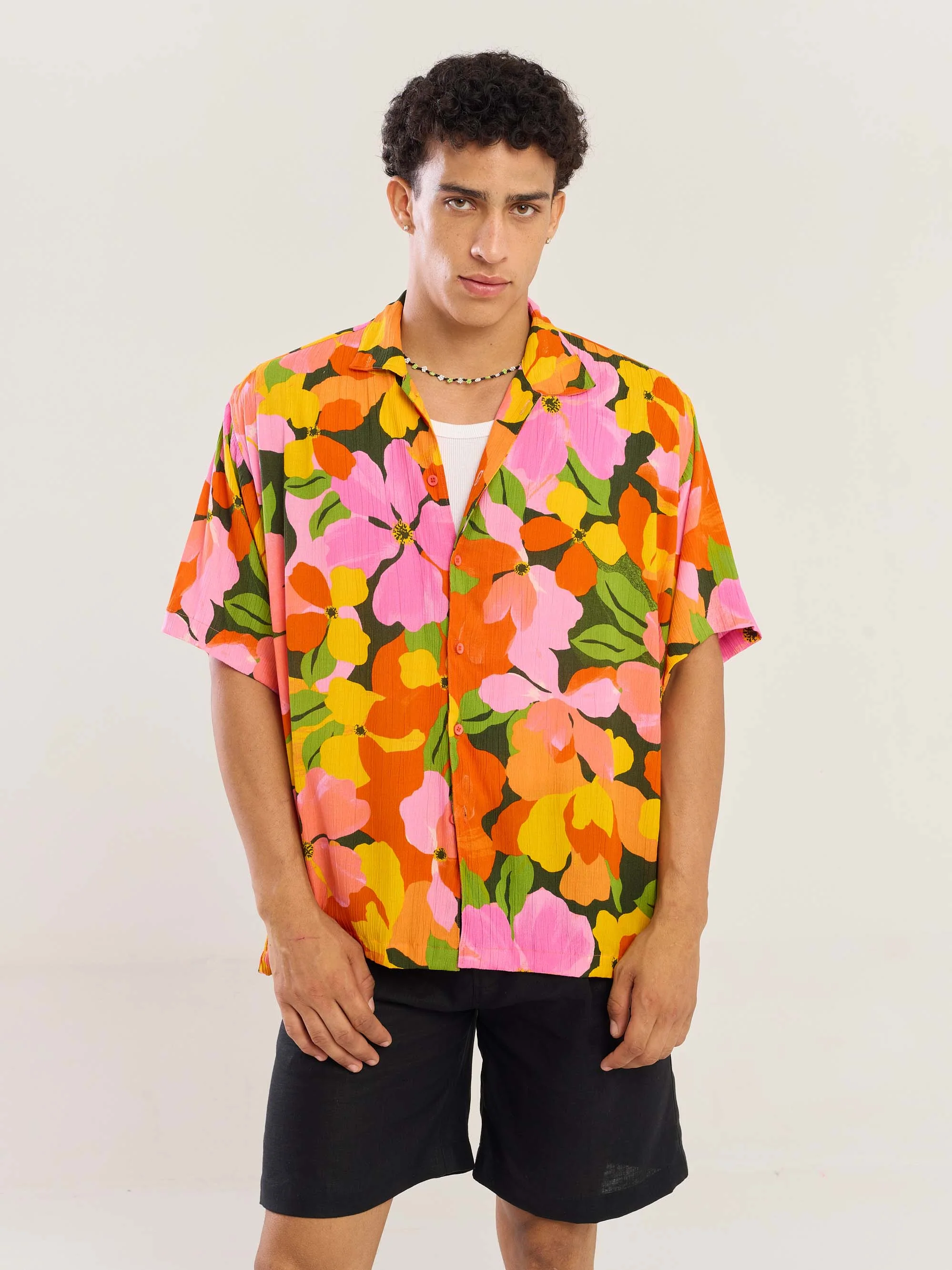 Citrus Bloom Wrinkled Shirt - Image 3