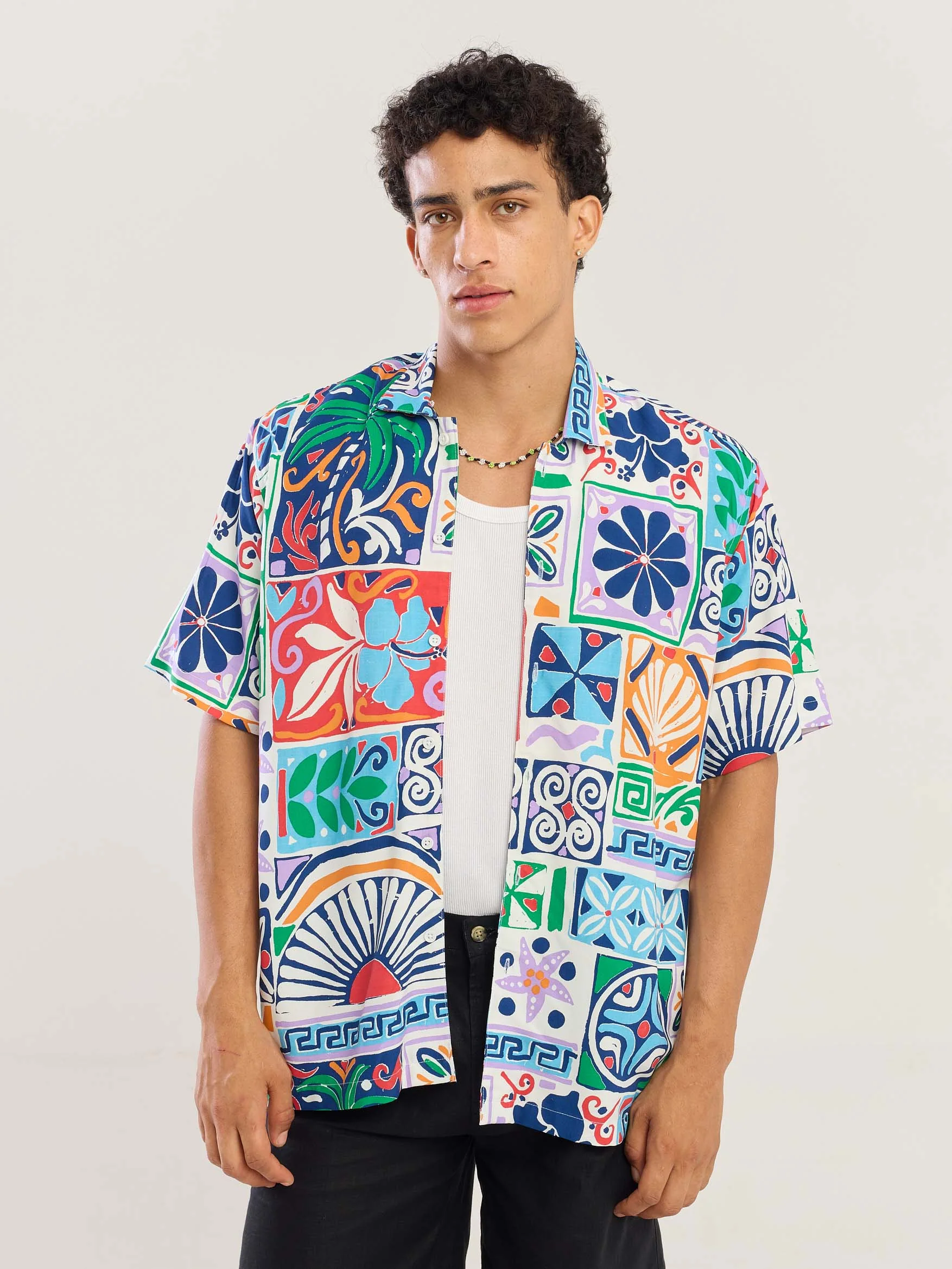 Coastal Tide Printed Shirt - Image 3