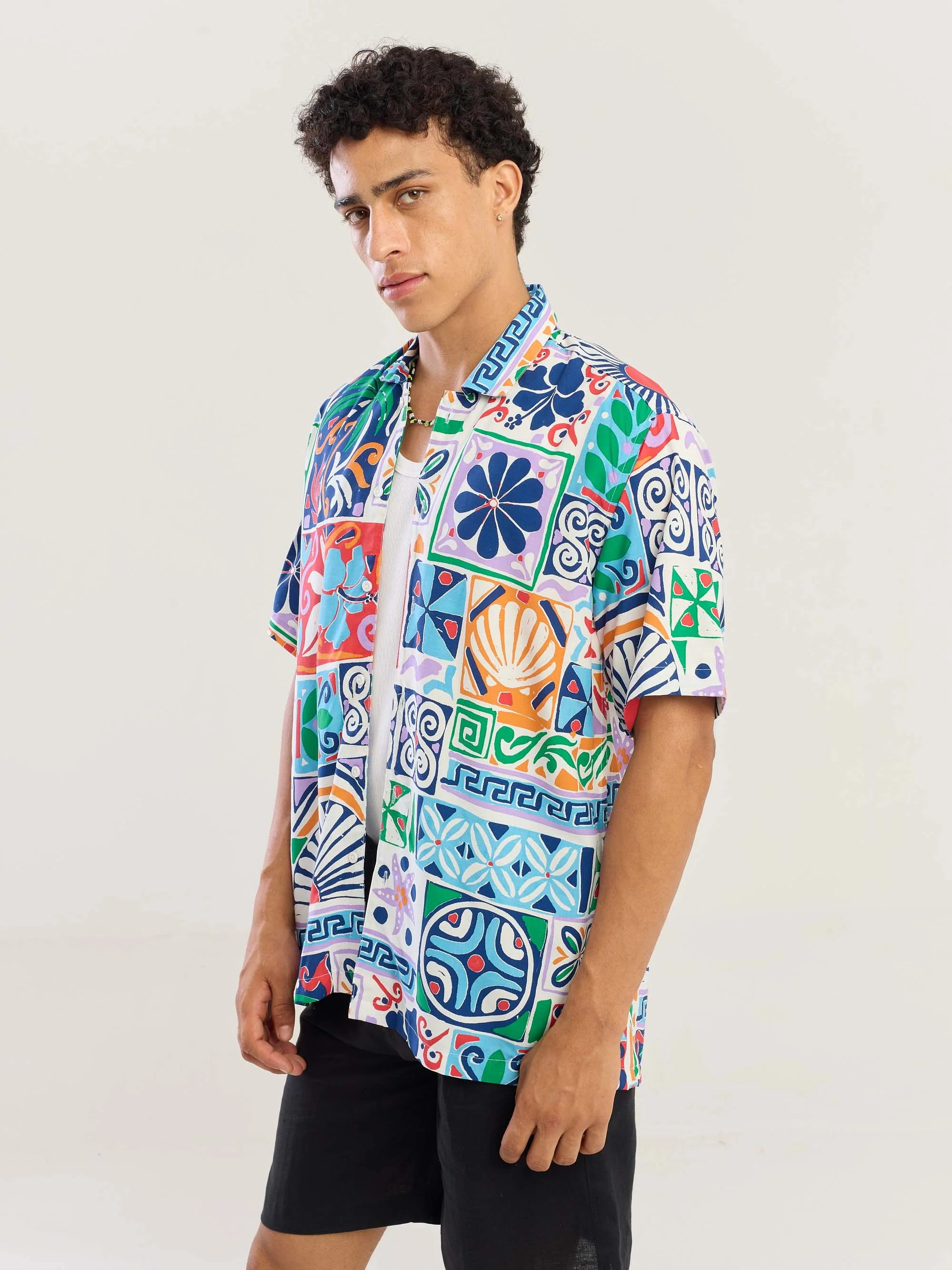Coastal Tide Printed Shirt - Image 5