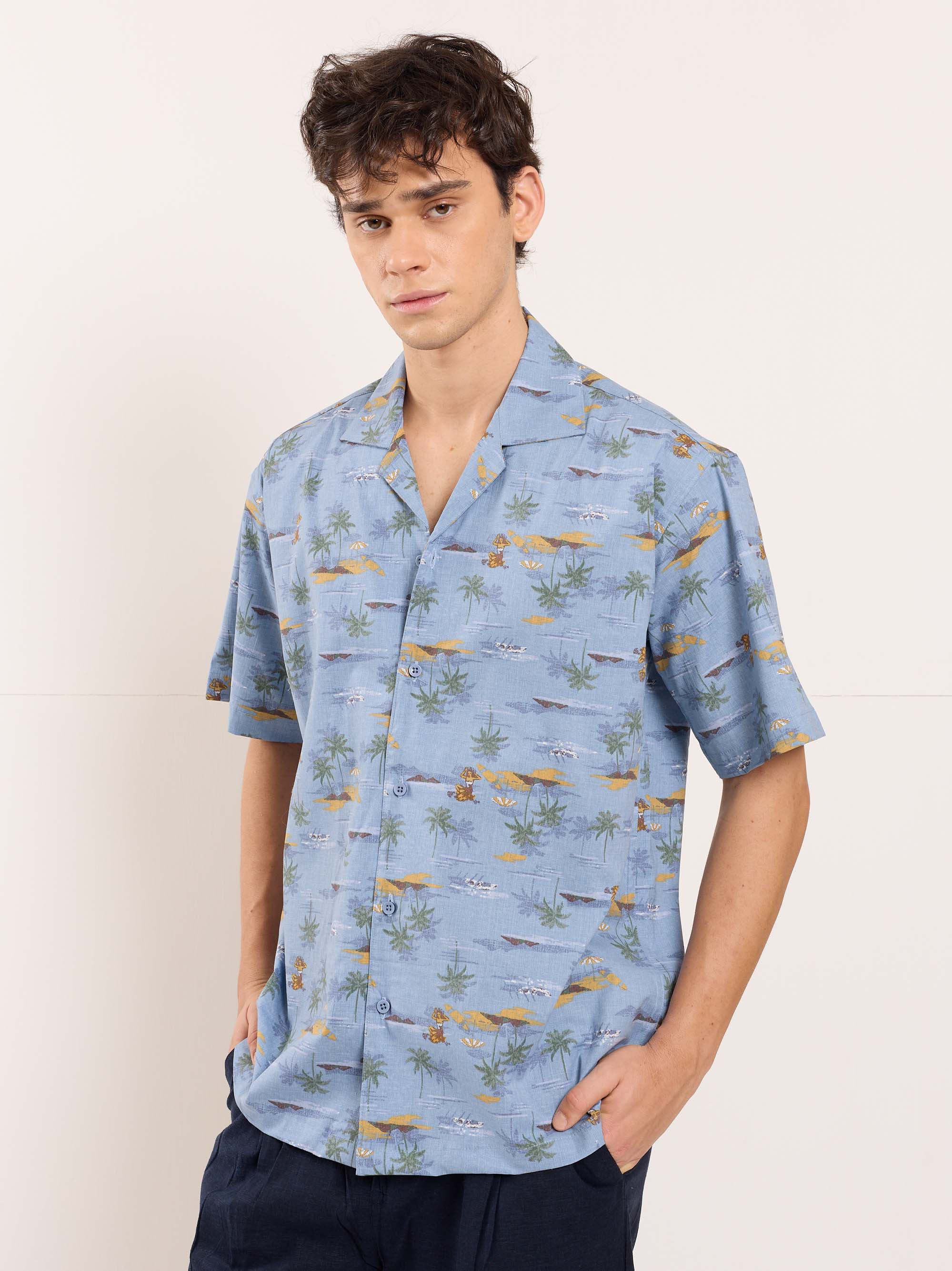 Coastline Chambray Printed Shirt - Image 4