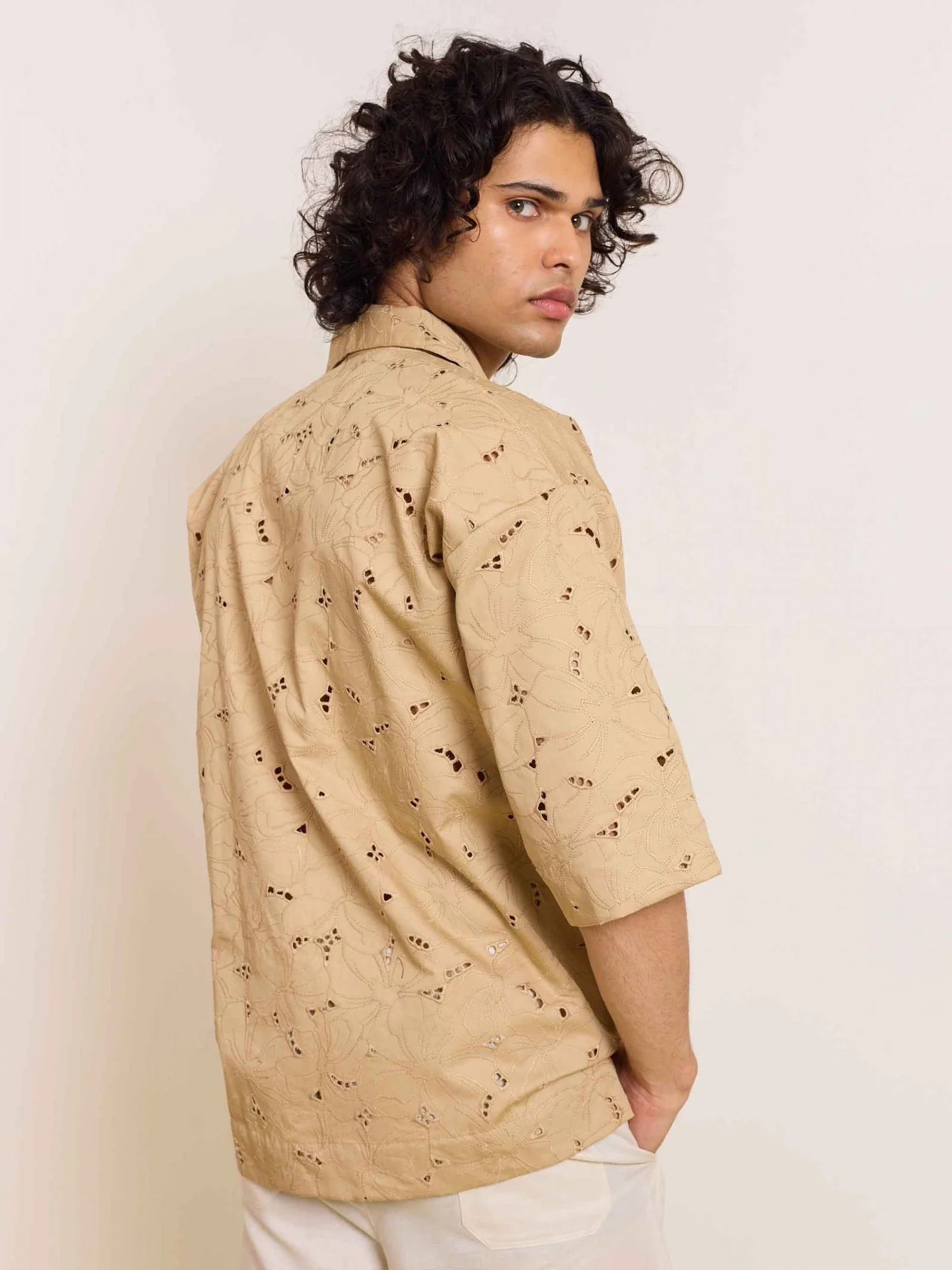Dark Beige Cutwork Pullover - Image 6