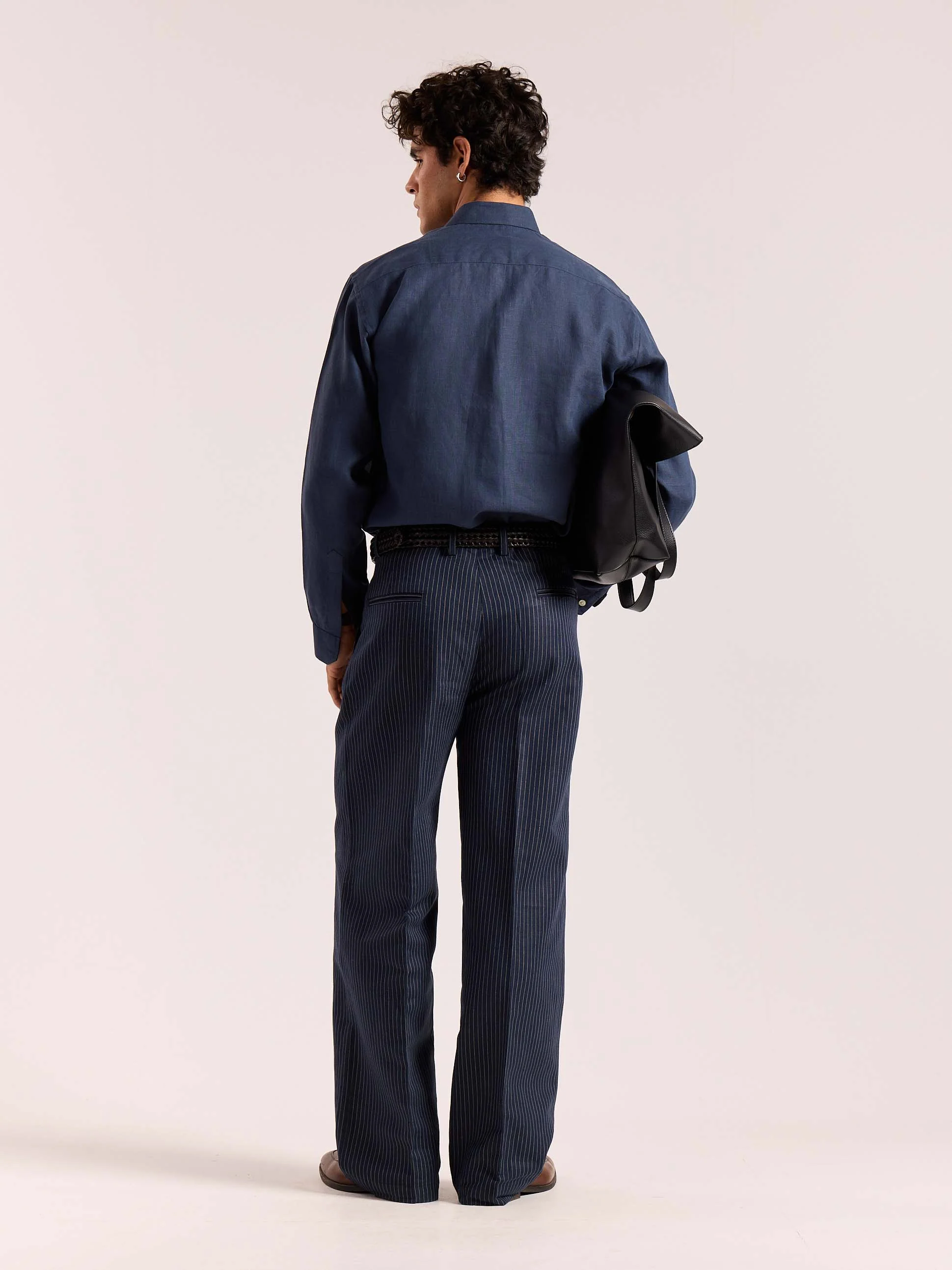 Dark Blue Linen Pullover (Pre-Order) - Image 8
