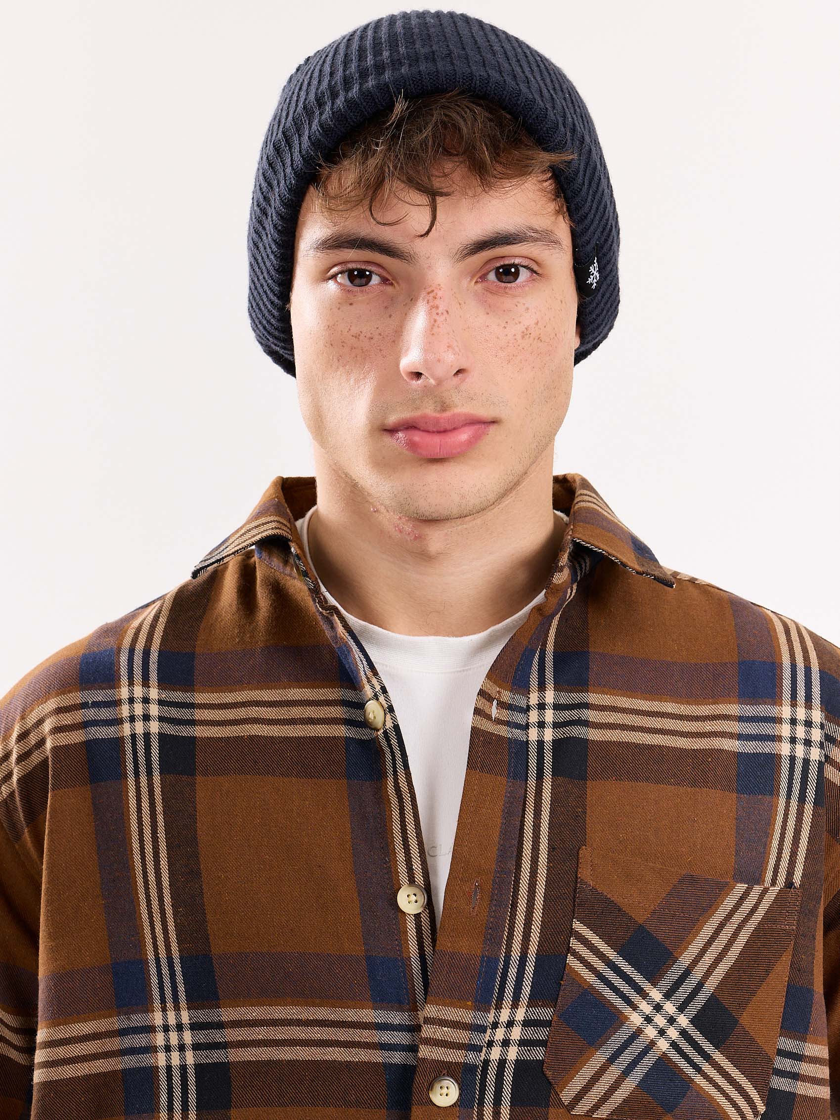 Dark Brown Flannel Overshirt - Image 5