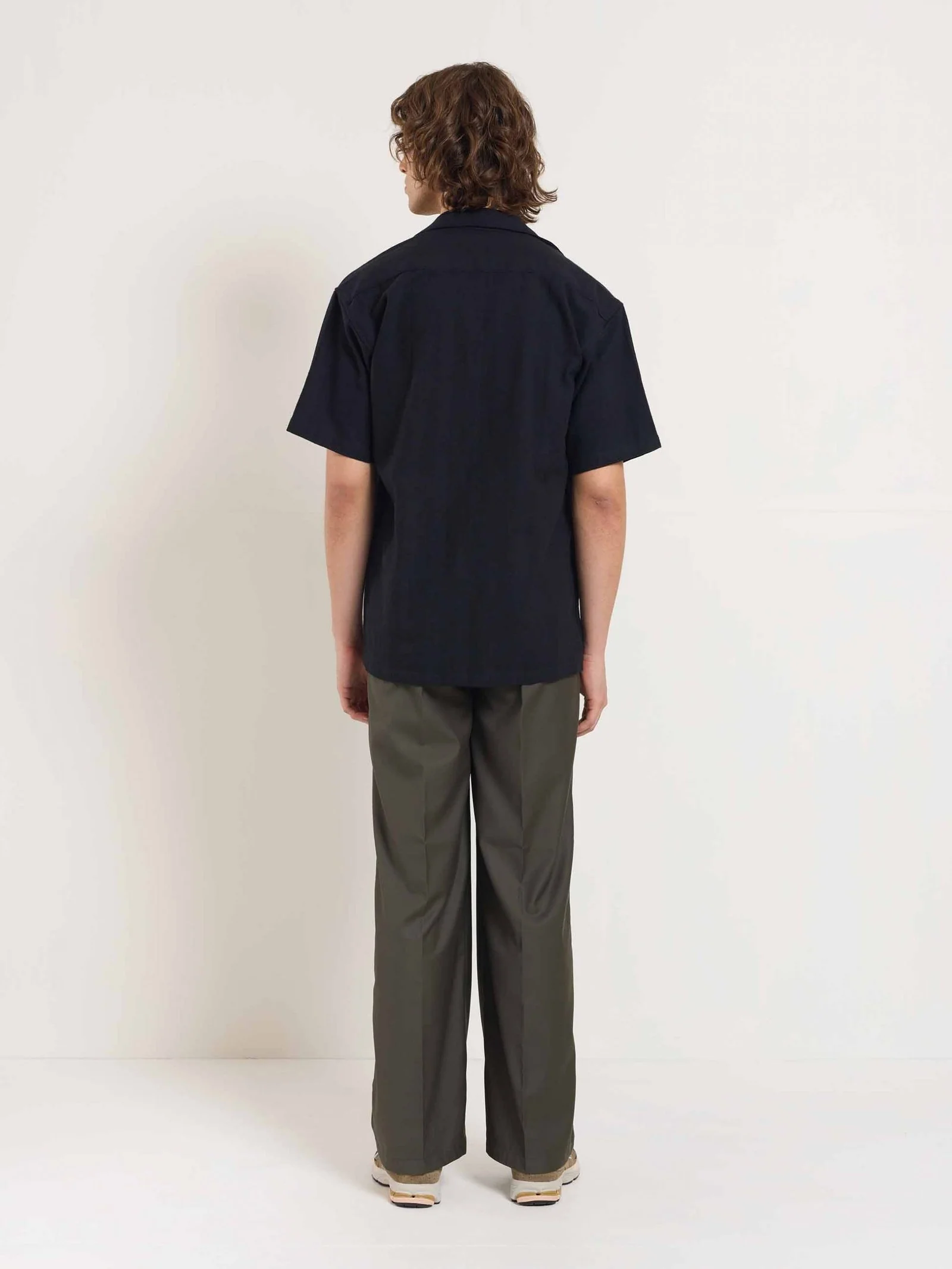 Dark Taupe Baggy Fit Trousers - Image 7