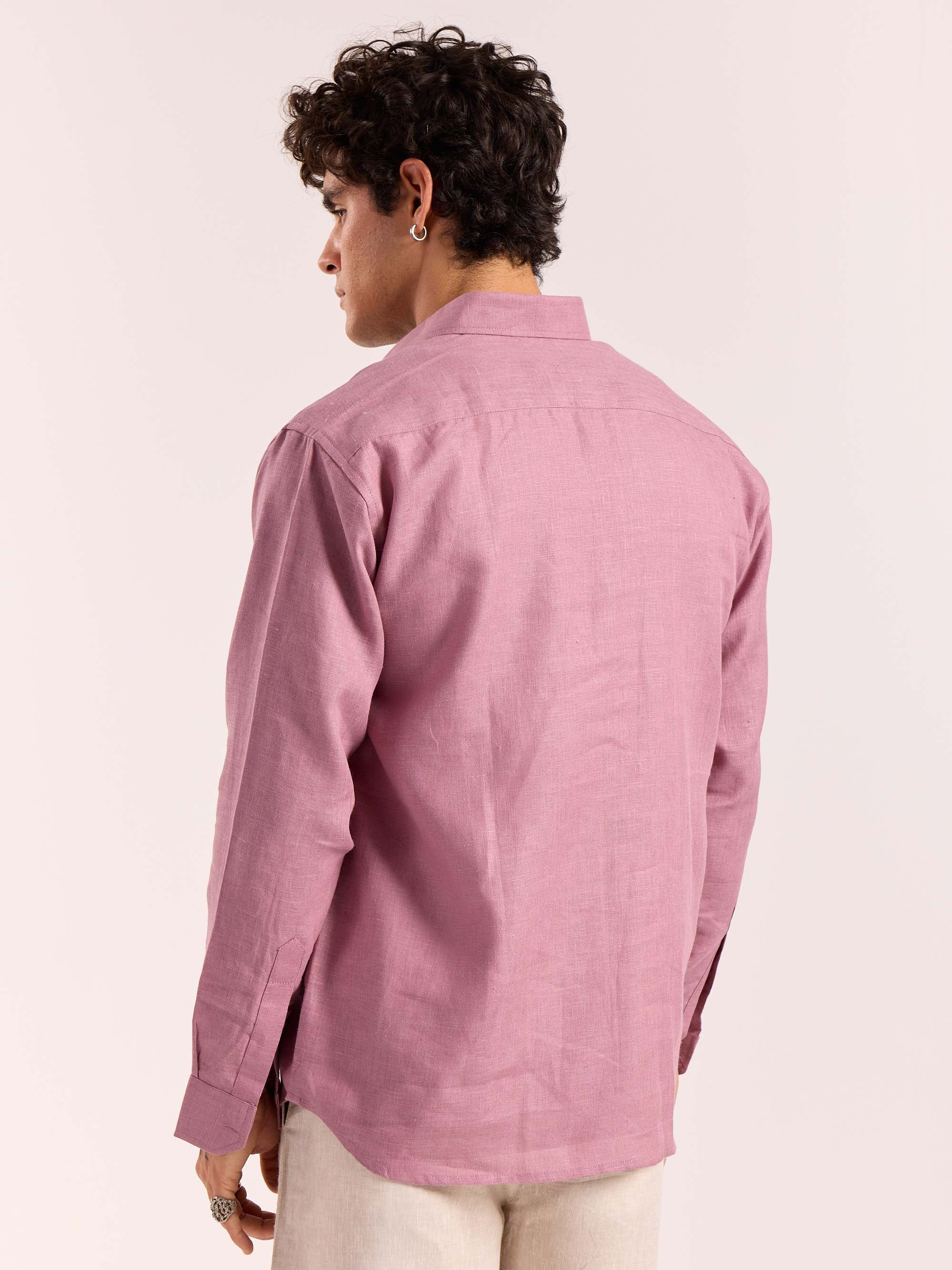 Dusty Rose Linen Pullover (Pre-Order) - Image 8